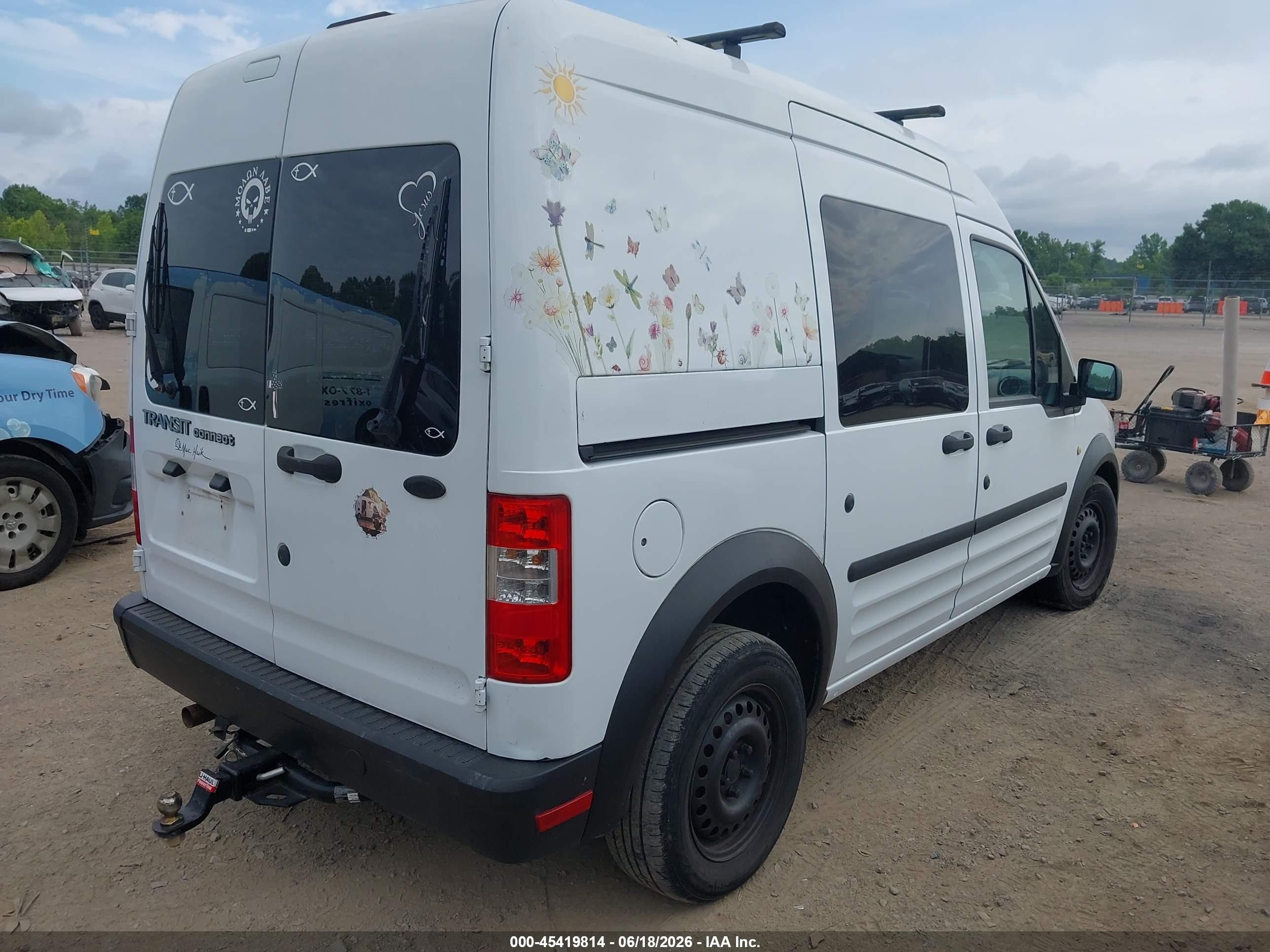 2010 Ford Transit Connect Xl White vin: NM0LS6AN5AT037997