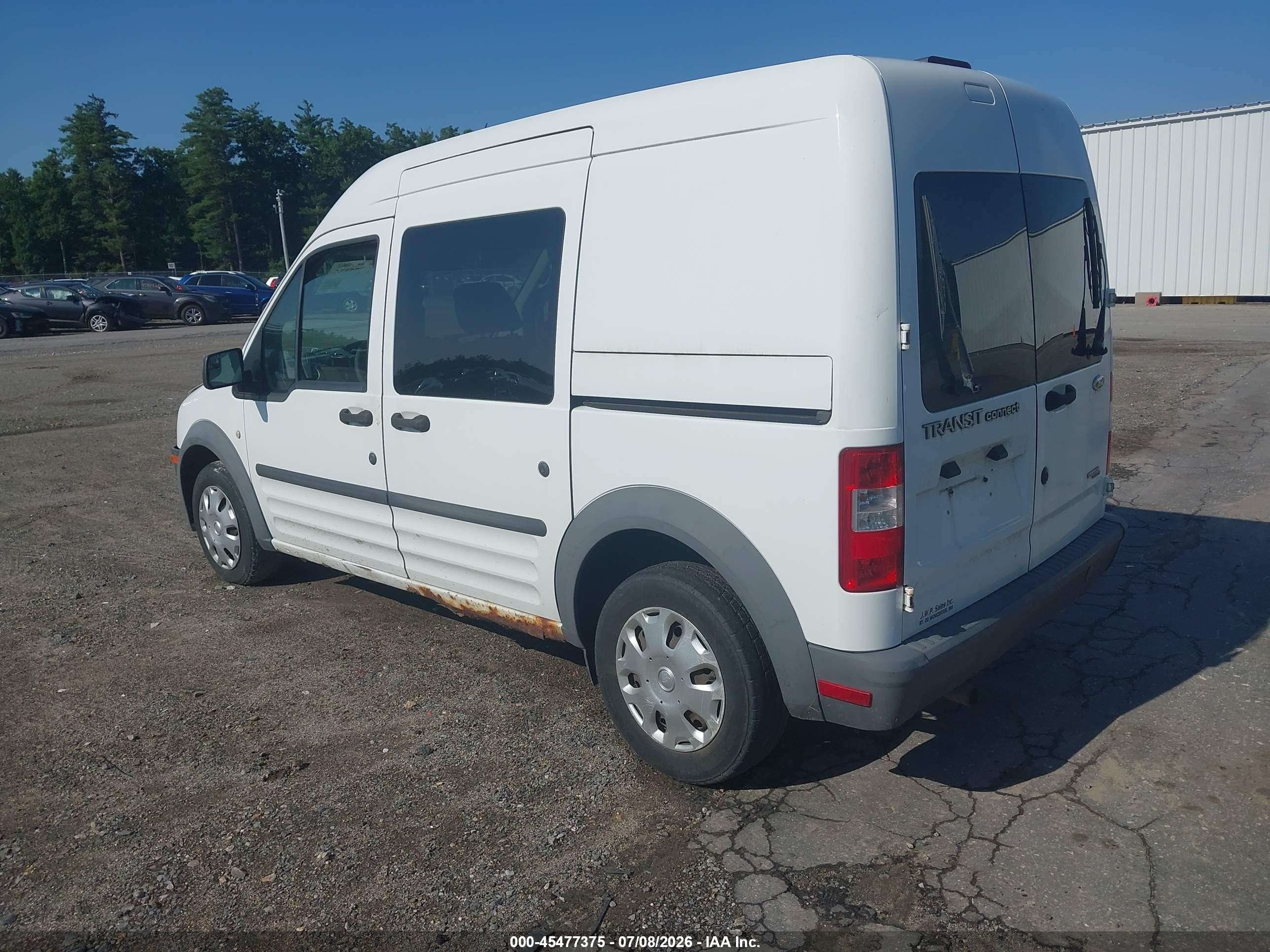 2013 Ford Transit Connect Xl White vin: NM0LS6AN5DT133116