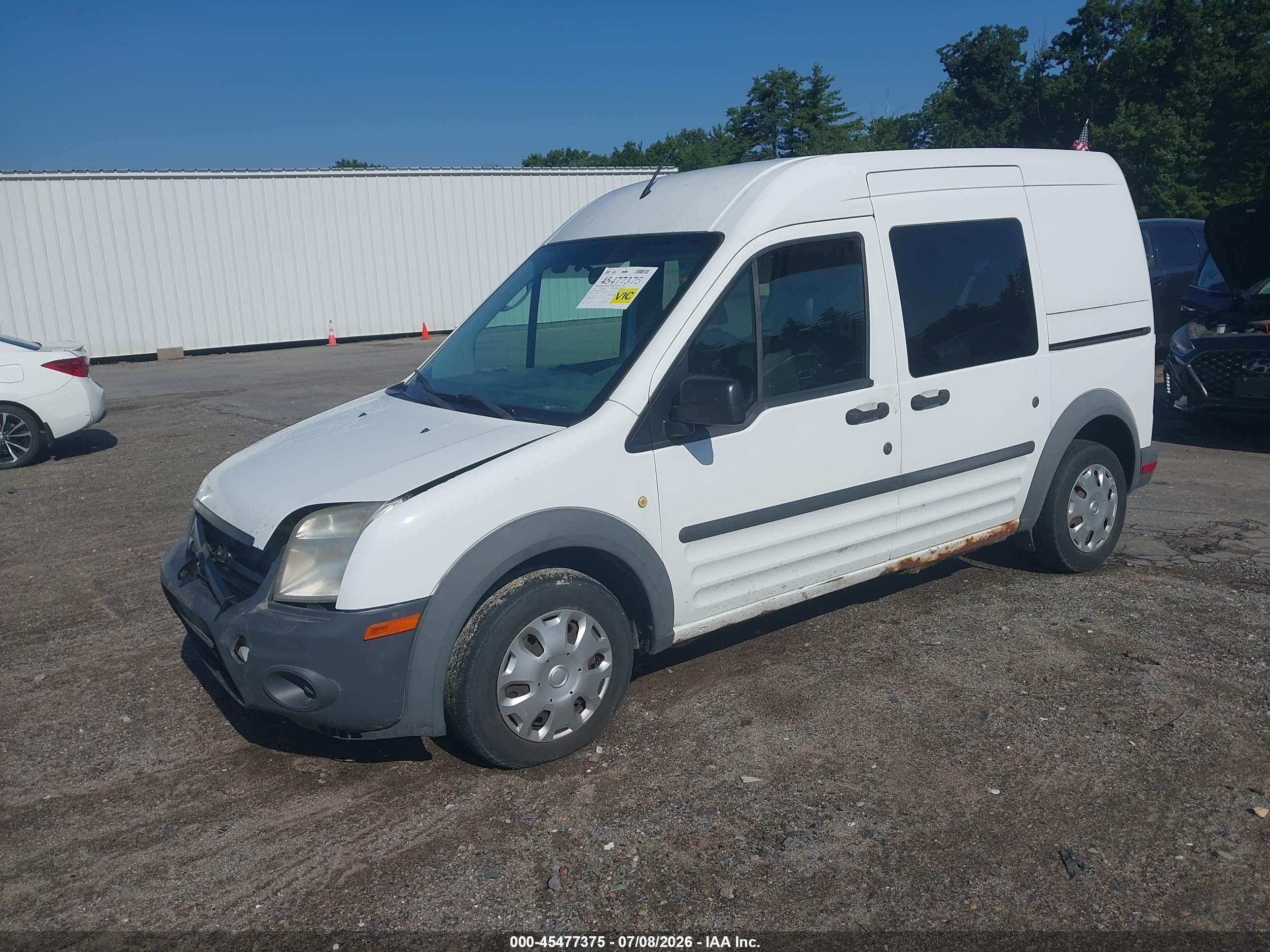 2013 Ford Transit Connect Xl White vin: NM0LS6AN5DT133116