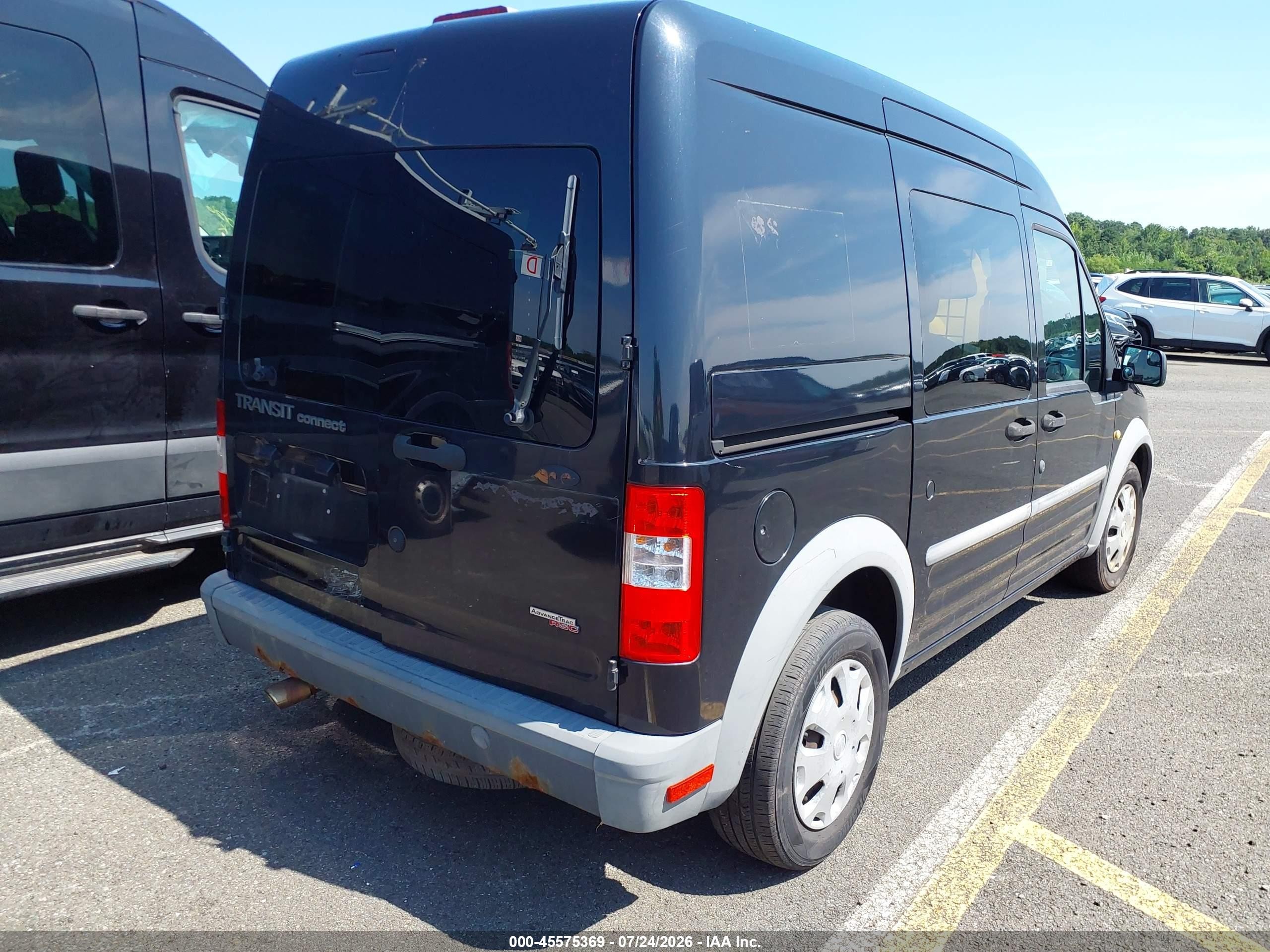 2012 Ford Transit Connect Xl Black vin: NM0LS6AN6CT102794