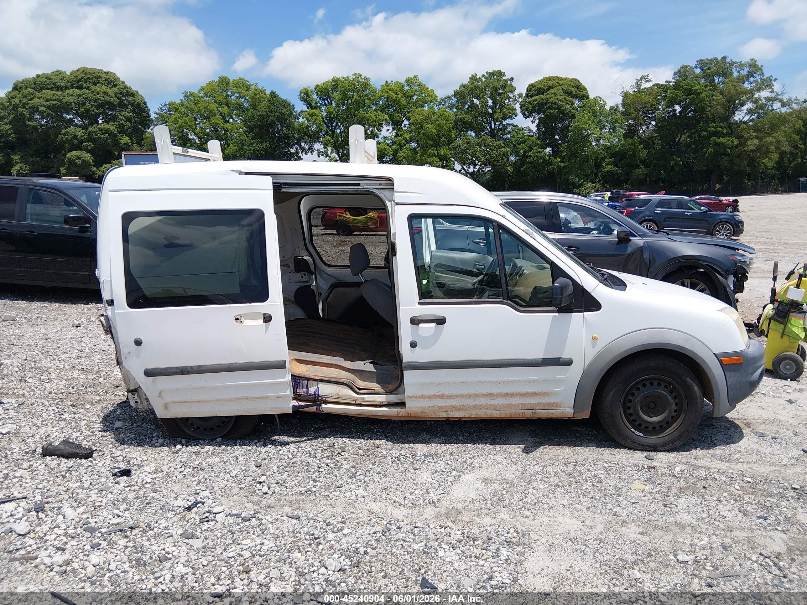 2013 Ford Transit Connect Xl White vin: NM0LS6AN7DT171981