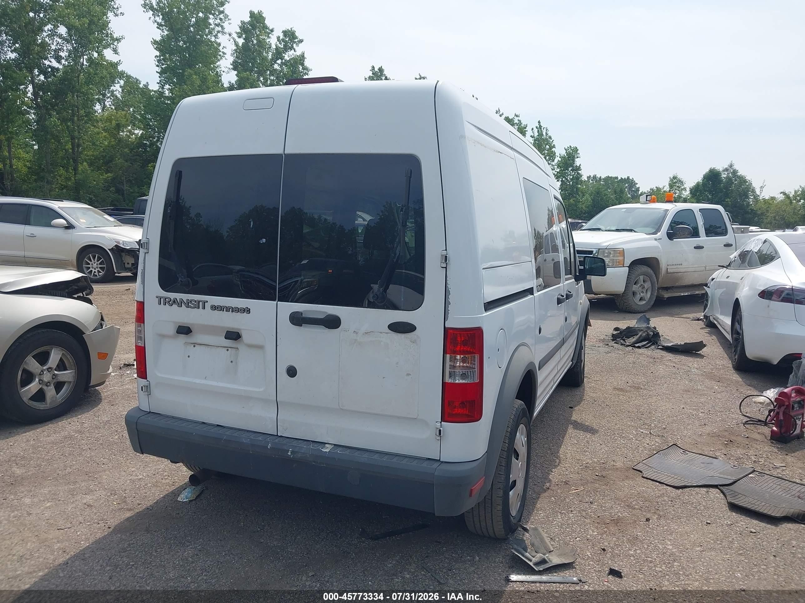 2010 Ford Transit Connect Xl White vin: NM0LS6AN8AT027853