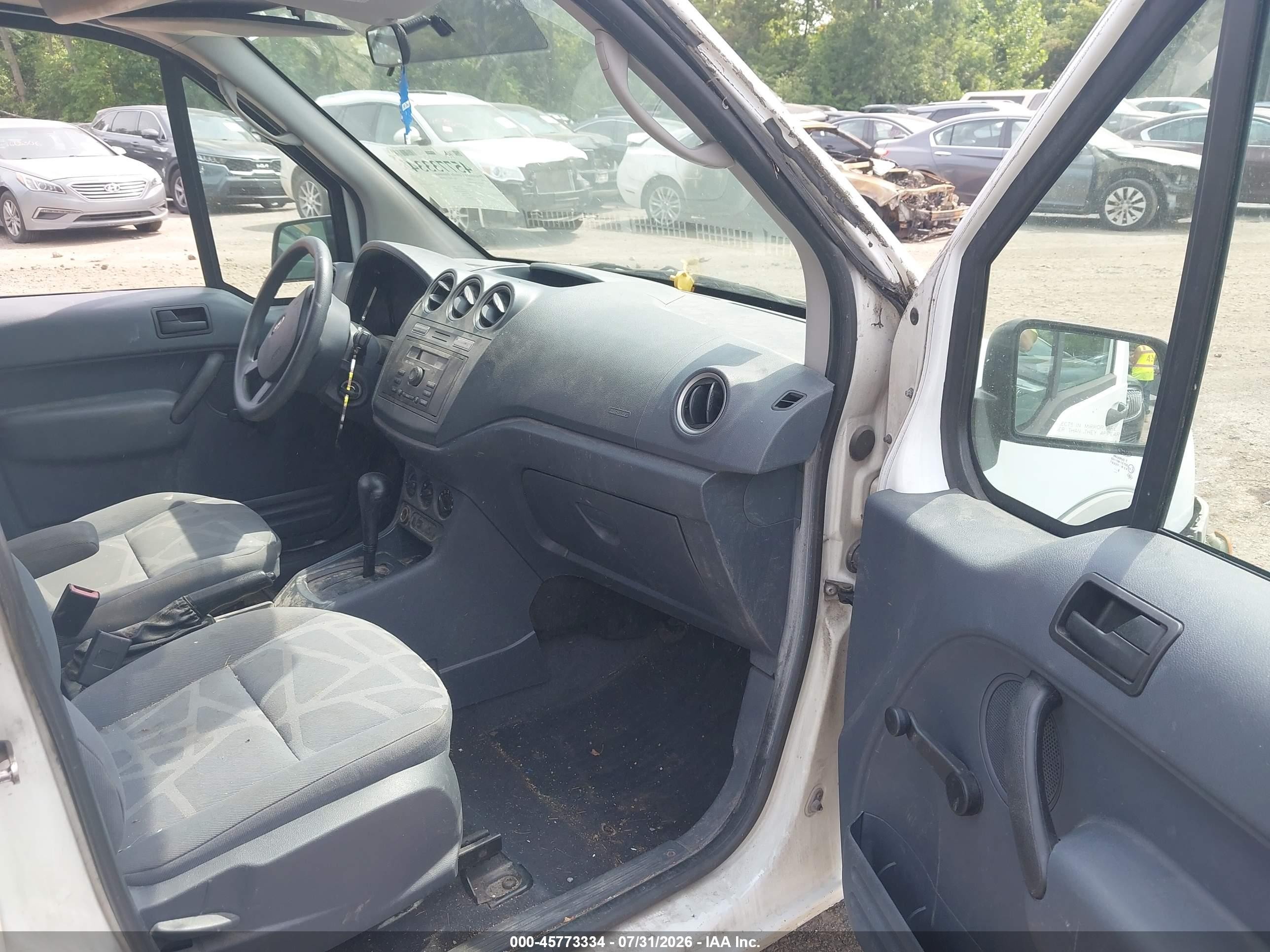 2010 Ford Transit Connect Xl White vin: NM0LS6AN8AT027853
