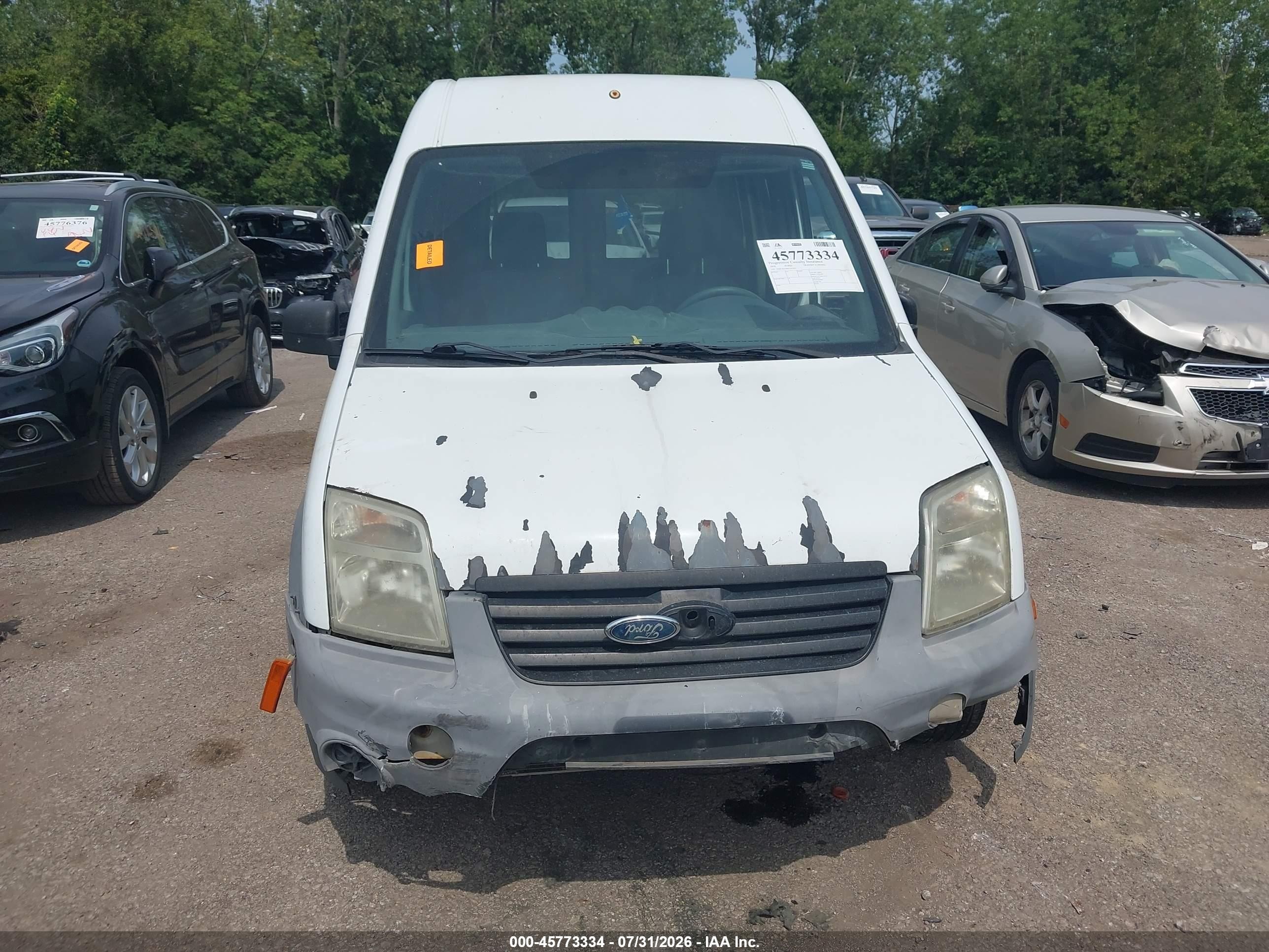 2010 Ford Transit Connect Xl White vin: NM0LS6AN8AT027853