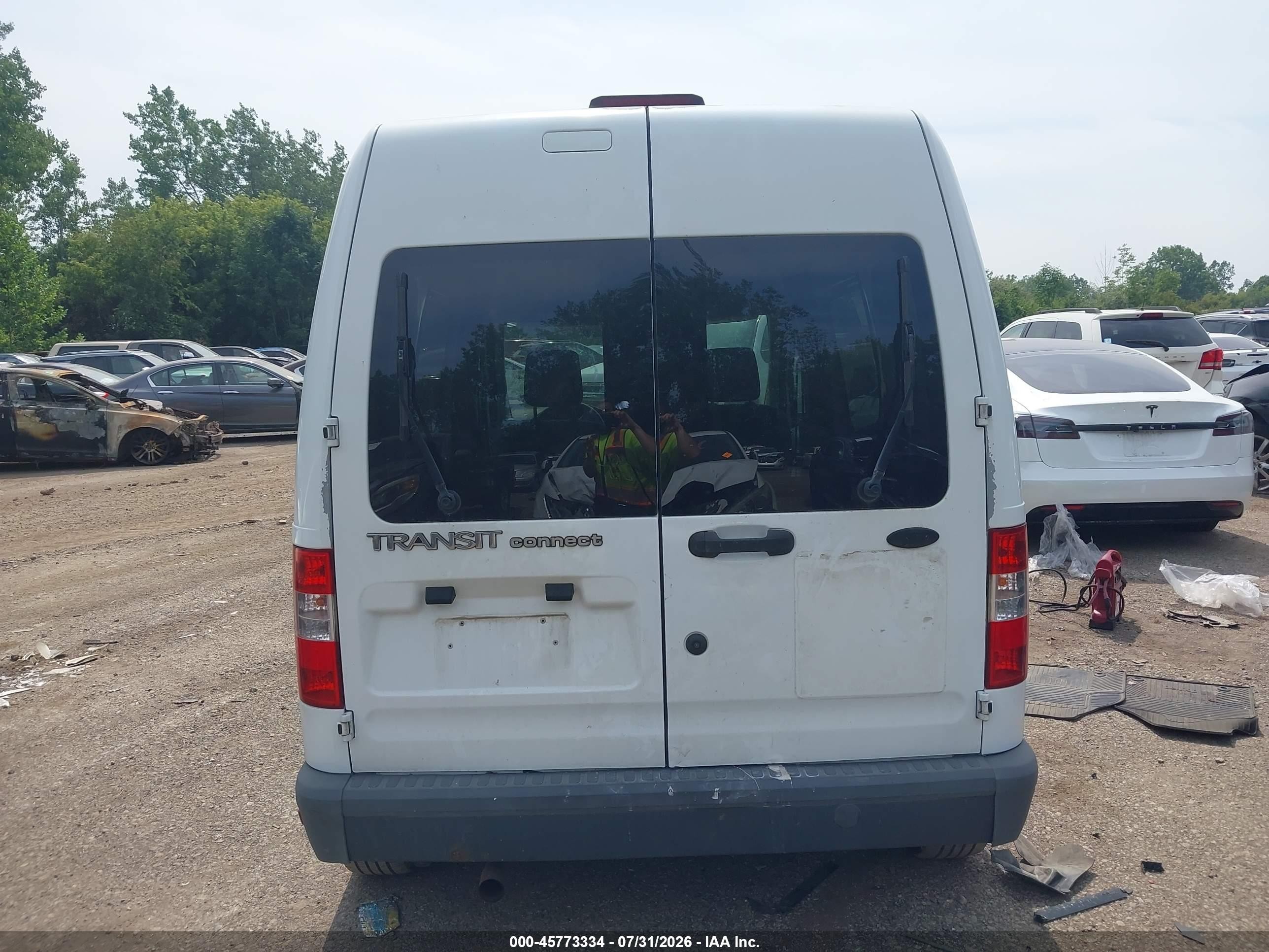 2010 Ford Transit Connect Xl White vin: NM0LS6AN8AT027853