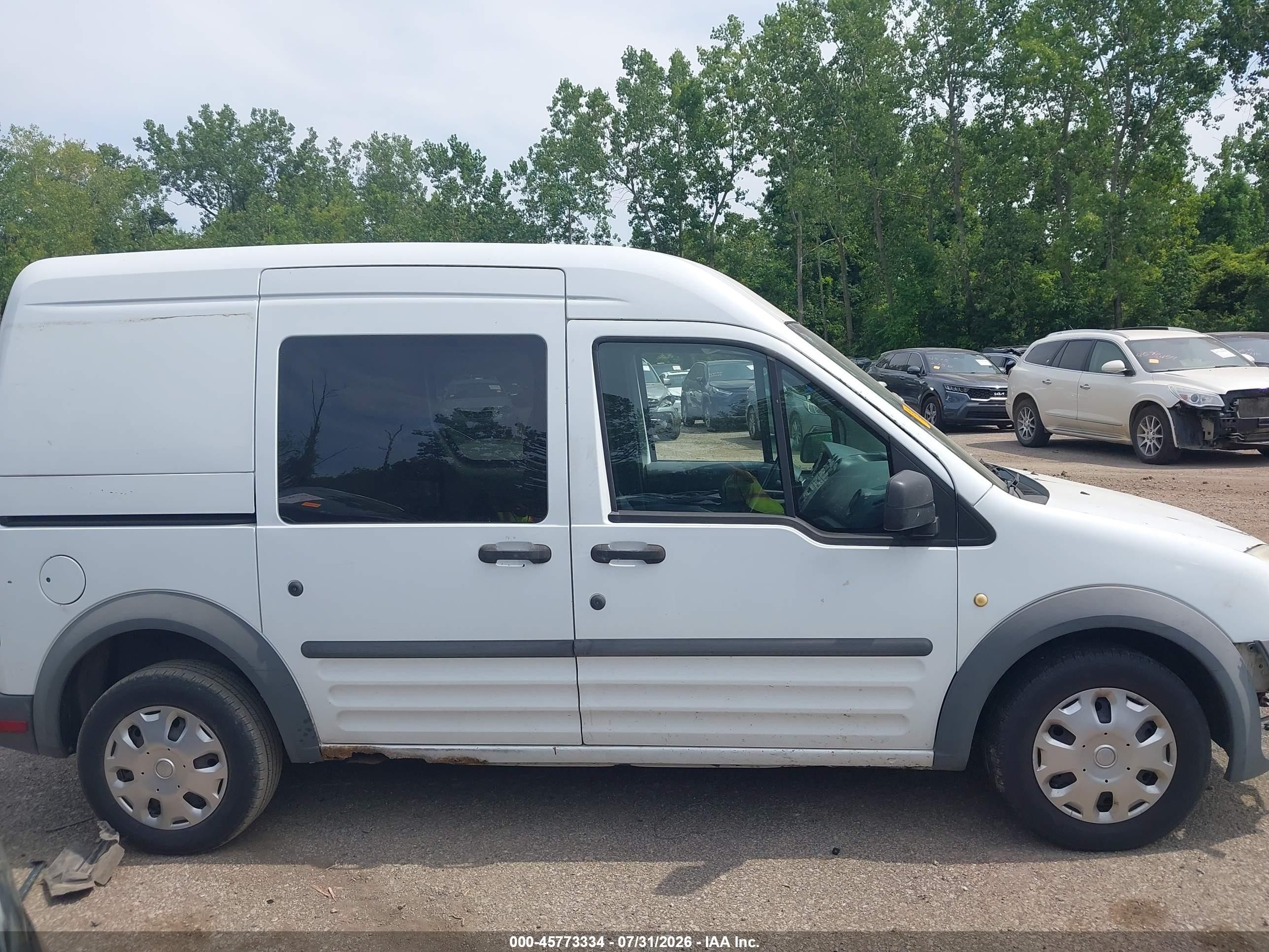 2010 Ford Transit Connect Xl White vin: NM0LS6AN8AT027853