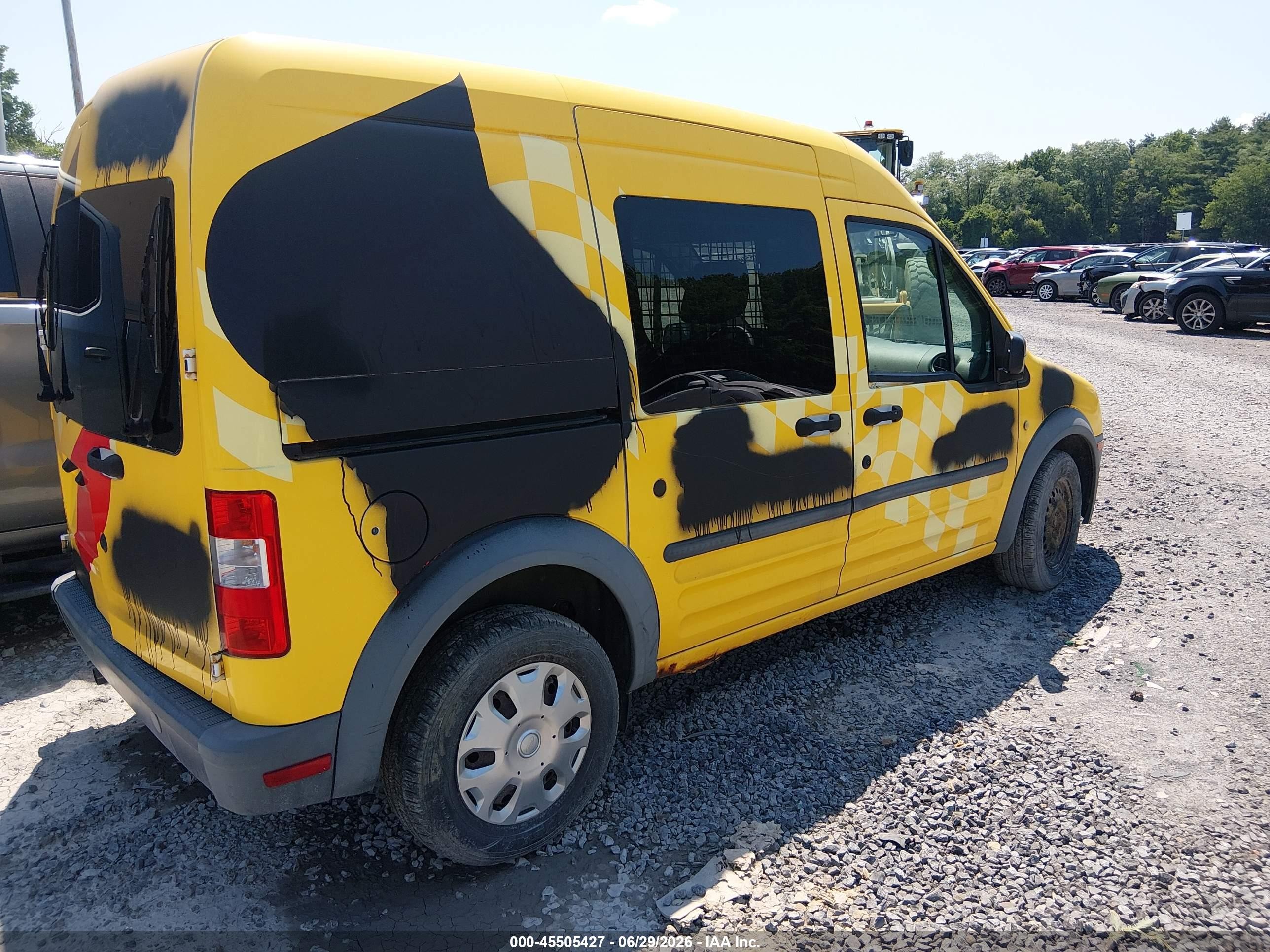 2012 Ford Transit Connect Xl Yellow vin: NM0LS6AN9CT094254
