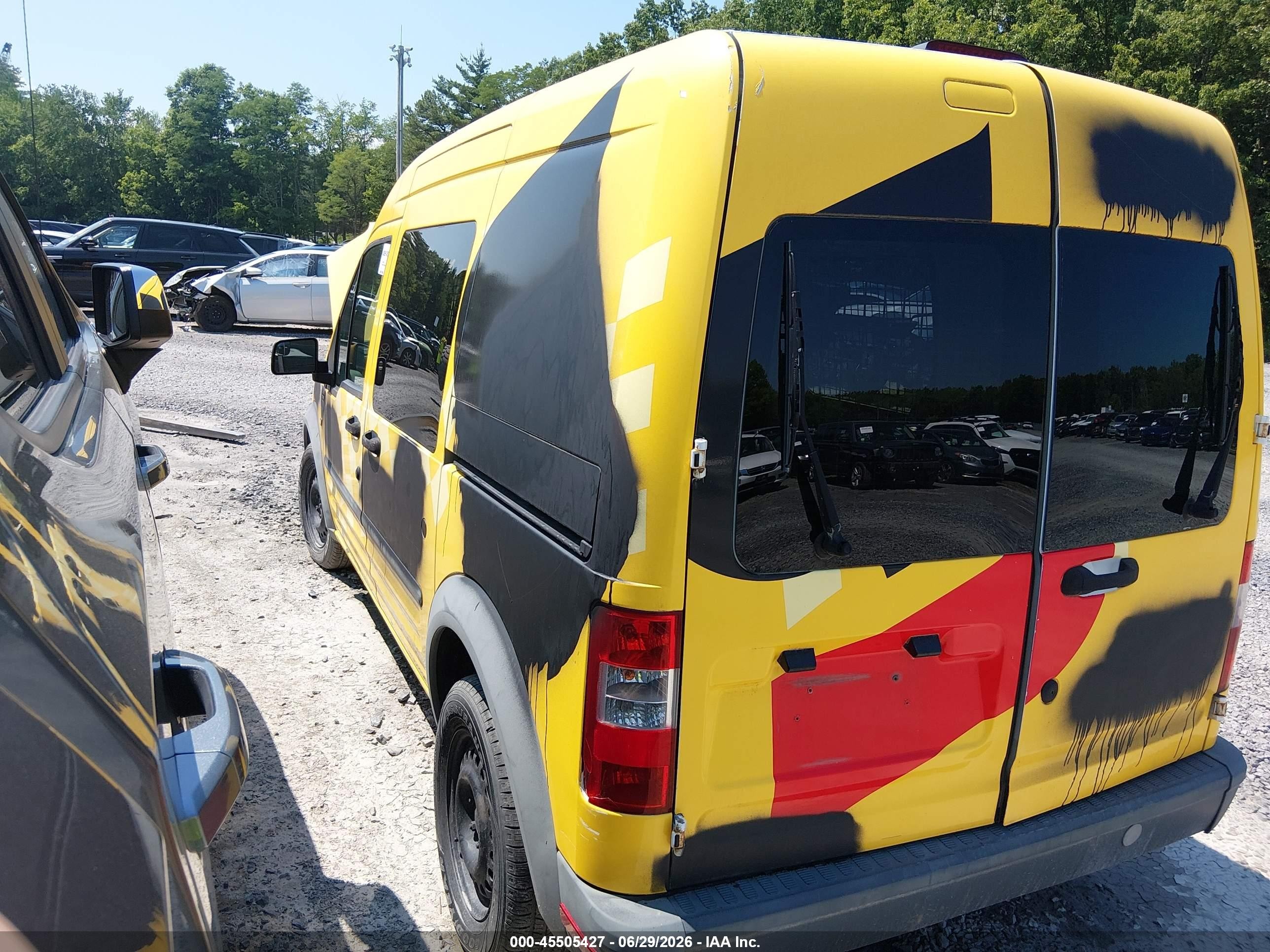 2012 Ford Transit Connect Xl Yellow vin: NM0LS6AN9CT094254