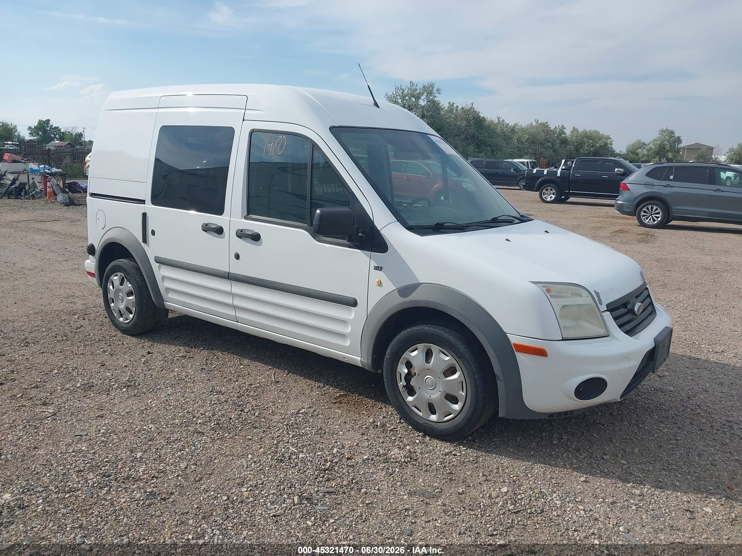 2013 Ford Transit Connect Xlt White vin: NM0LS6BN0DT134639