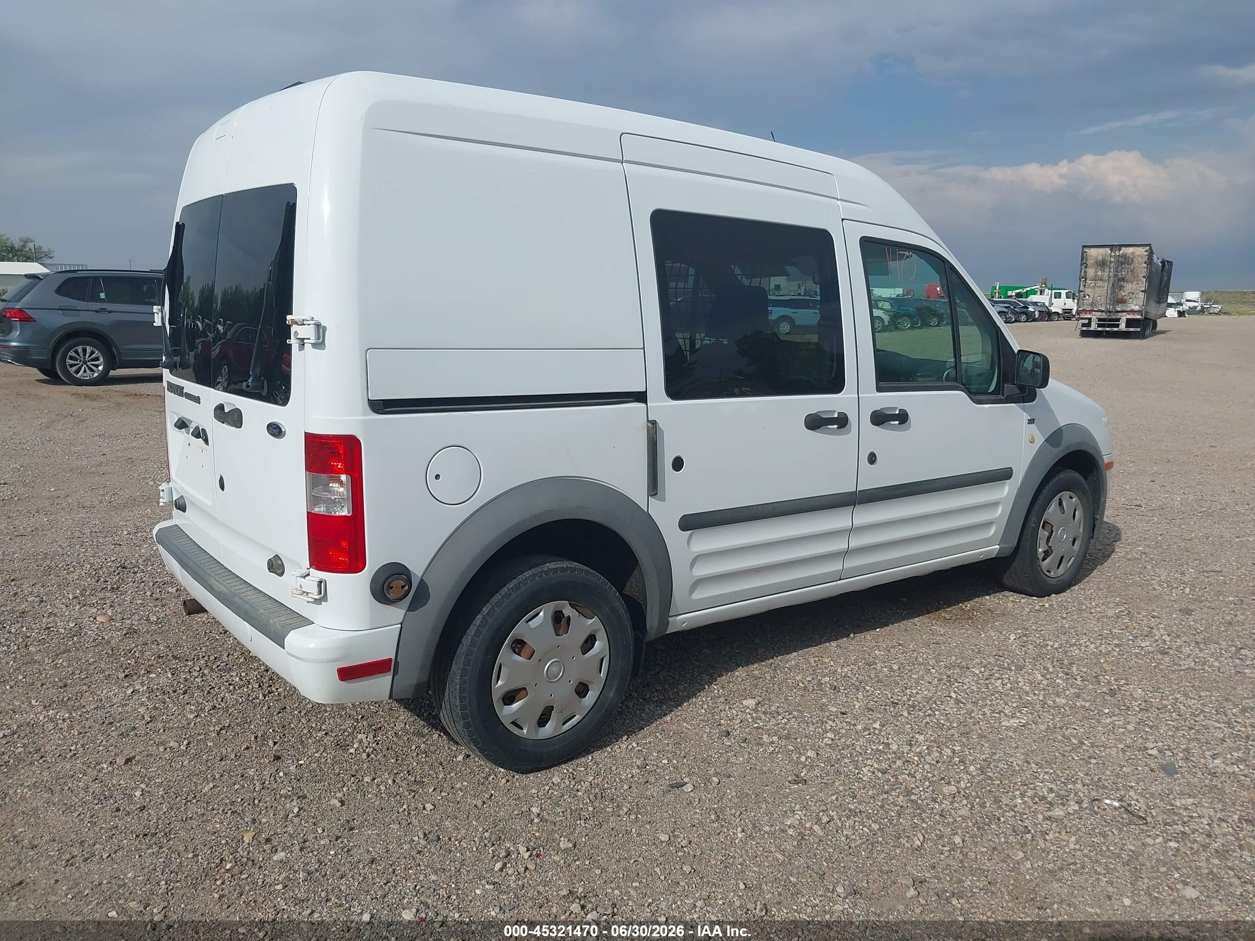 2013 Ford Transit Connect Xlt White vin: NM0LS6BN0DT134639