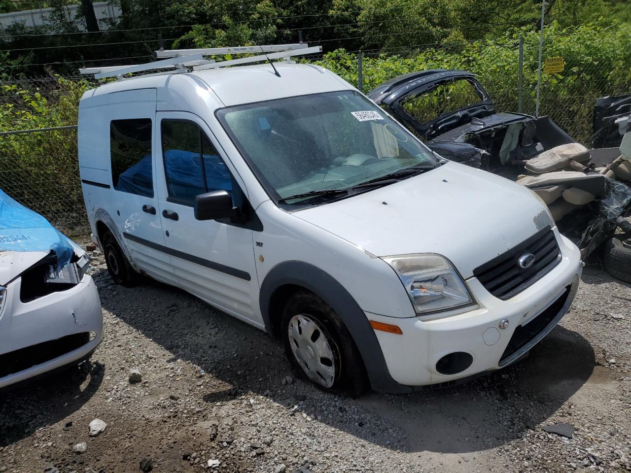 2013 Ford Transit Connect Xlt White vin: NM0LS6BN0DT160125