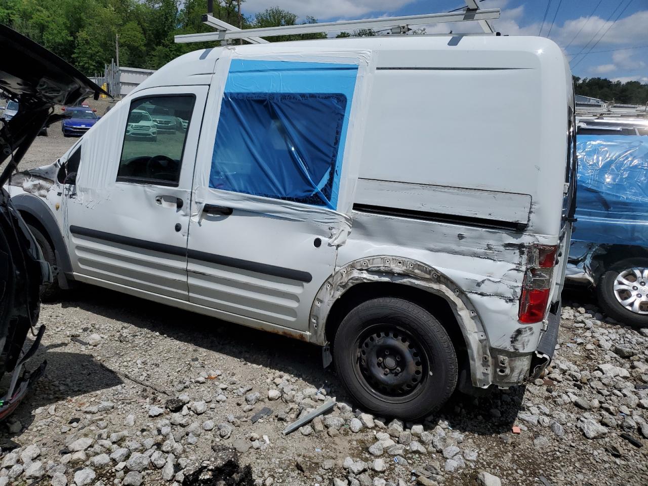 2013 Ford Transit Connect Xlt White vin: NM0LS6BN0DT160125