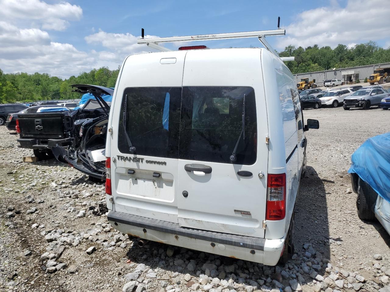 2013 Ford Transit Connect Xlt White vin: NM0LS6BN0DT160125