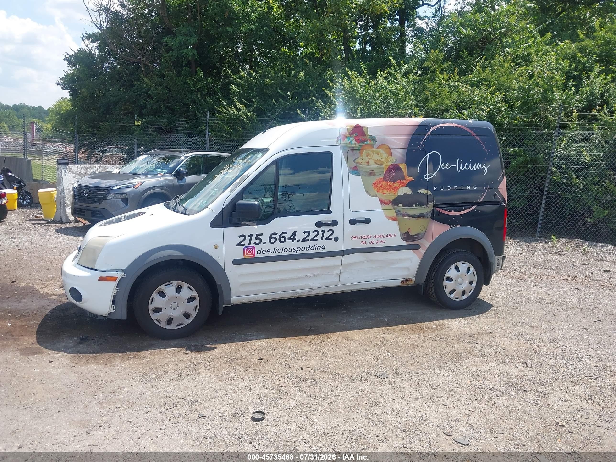 2013 Ford Transit Connect Xlt White vin: NM0LS6BN0DT172940