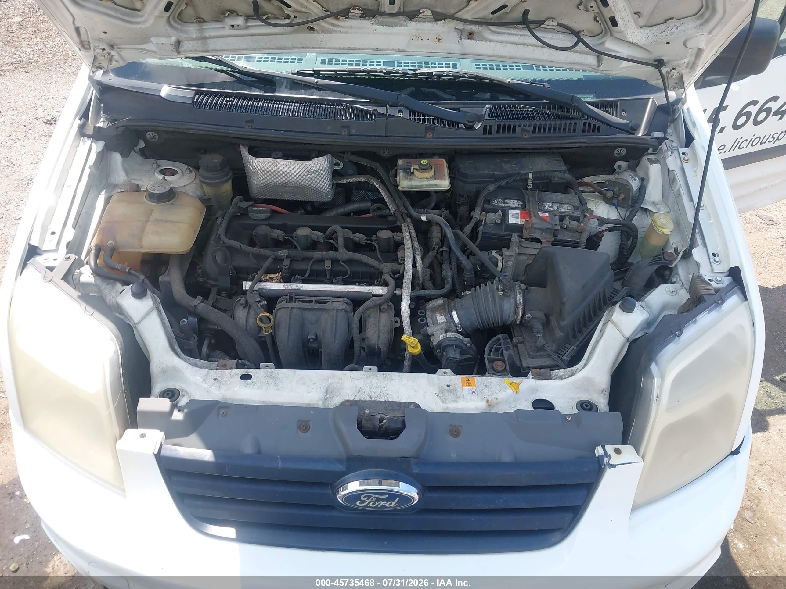 2013 Ford Transit Connect Xlt White vin: NM0LS6BN0DT172940