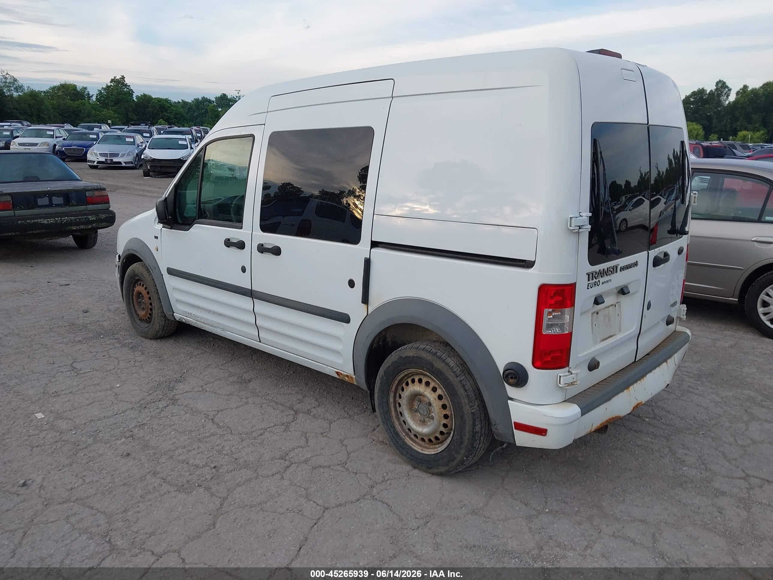 2013 Ford Transit Connect Xlt White vin: NM0LS6BN0DT175577
