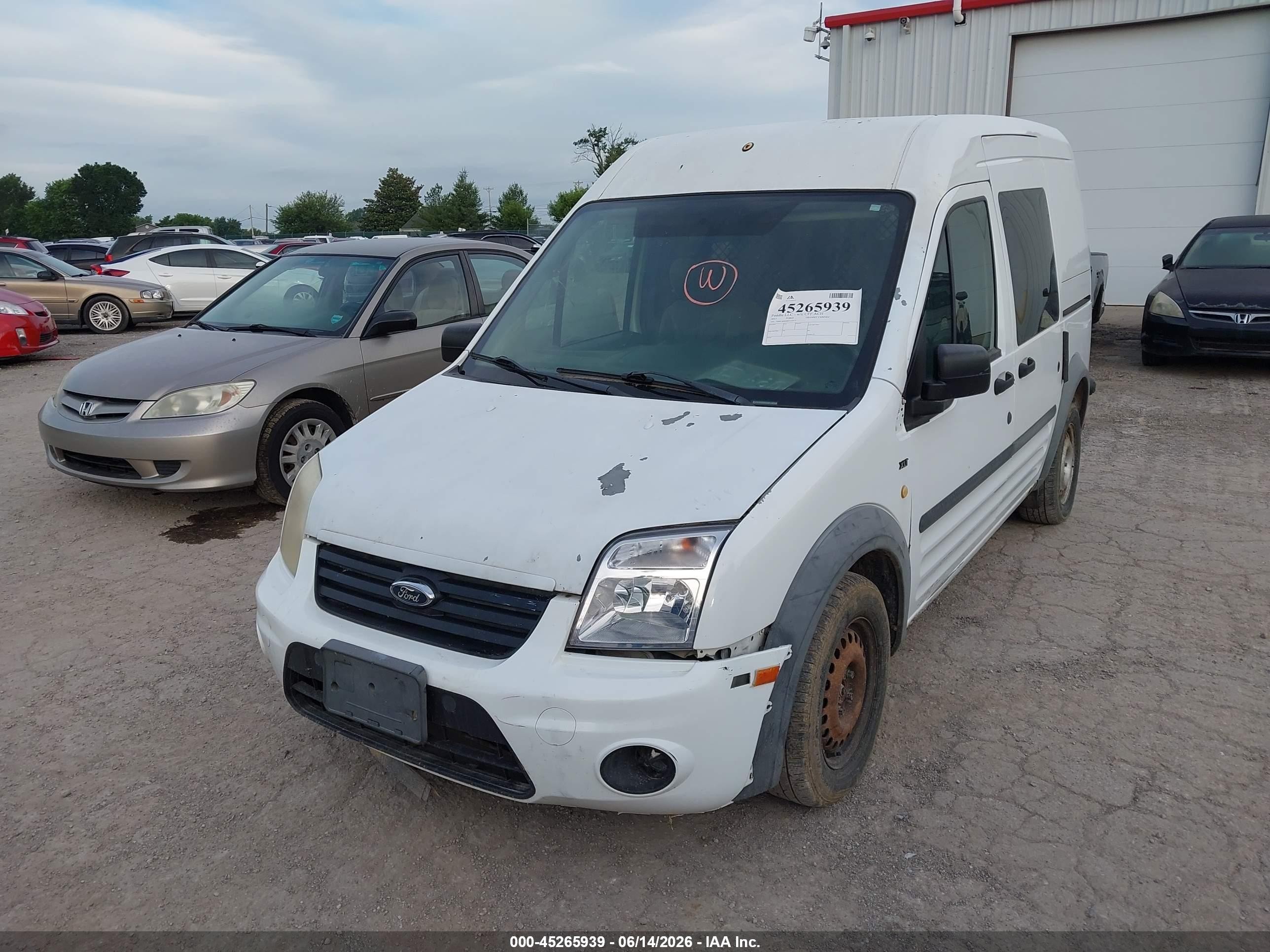 2013 Ford Transit Connect Xlt White vin: NM0LS6BN0DT175577