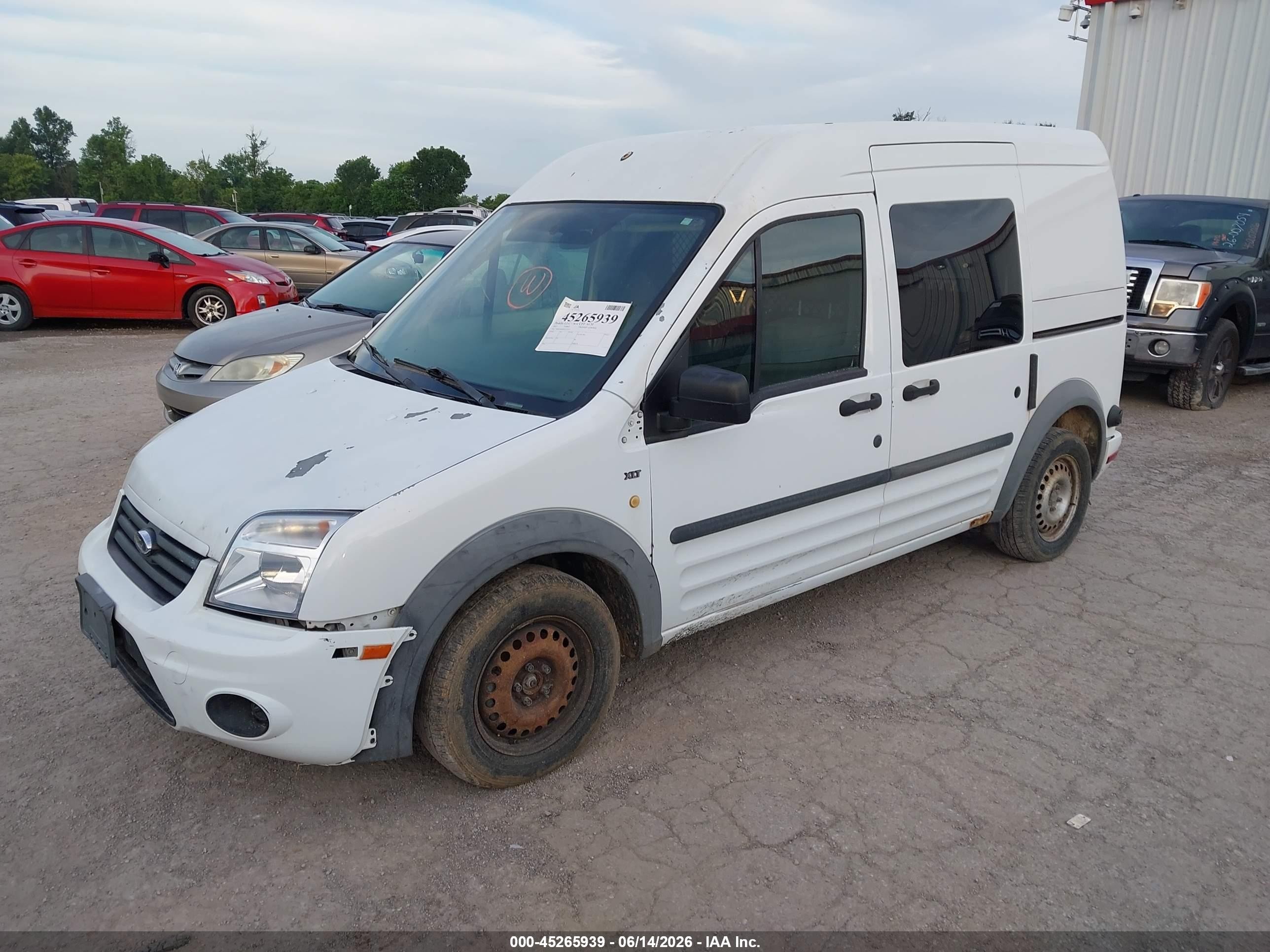 2013 Ford Transit Connect Xlt White vin: NM0LS6BN0DT175577