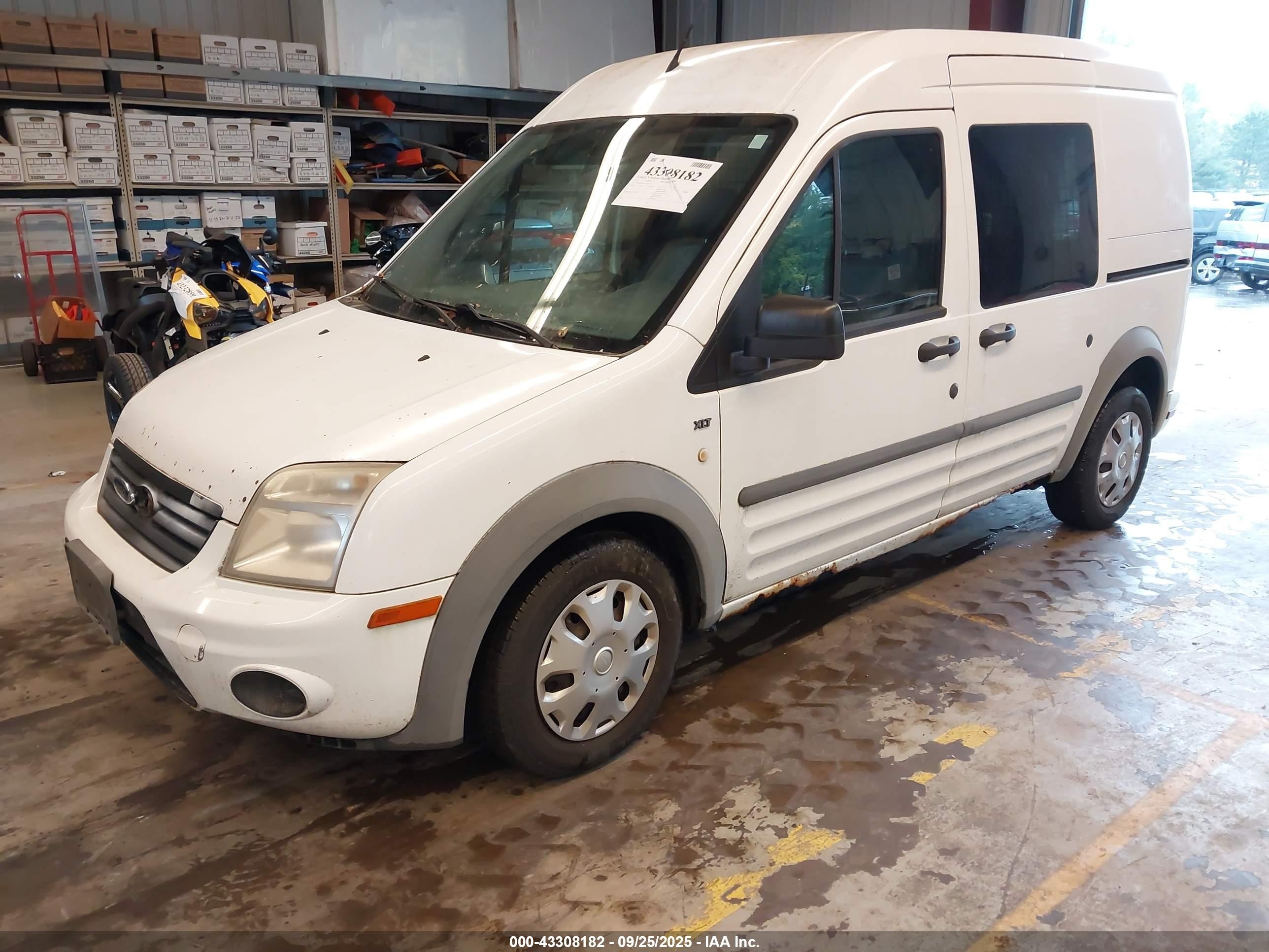 2010 Ford Transit Connect Xlt White vin: NM0LS6BN1AT001514