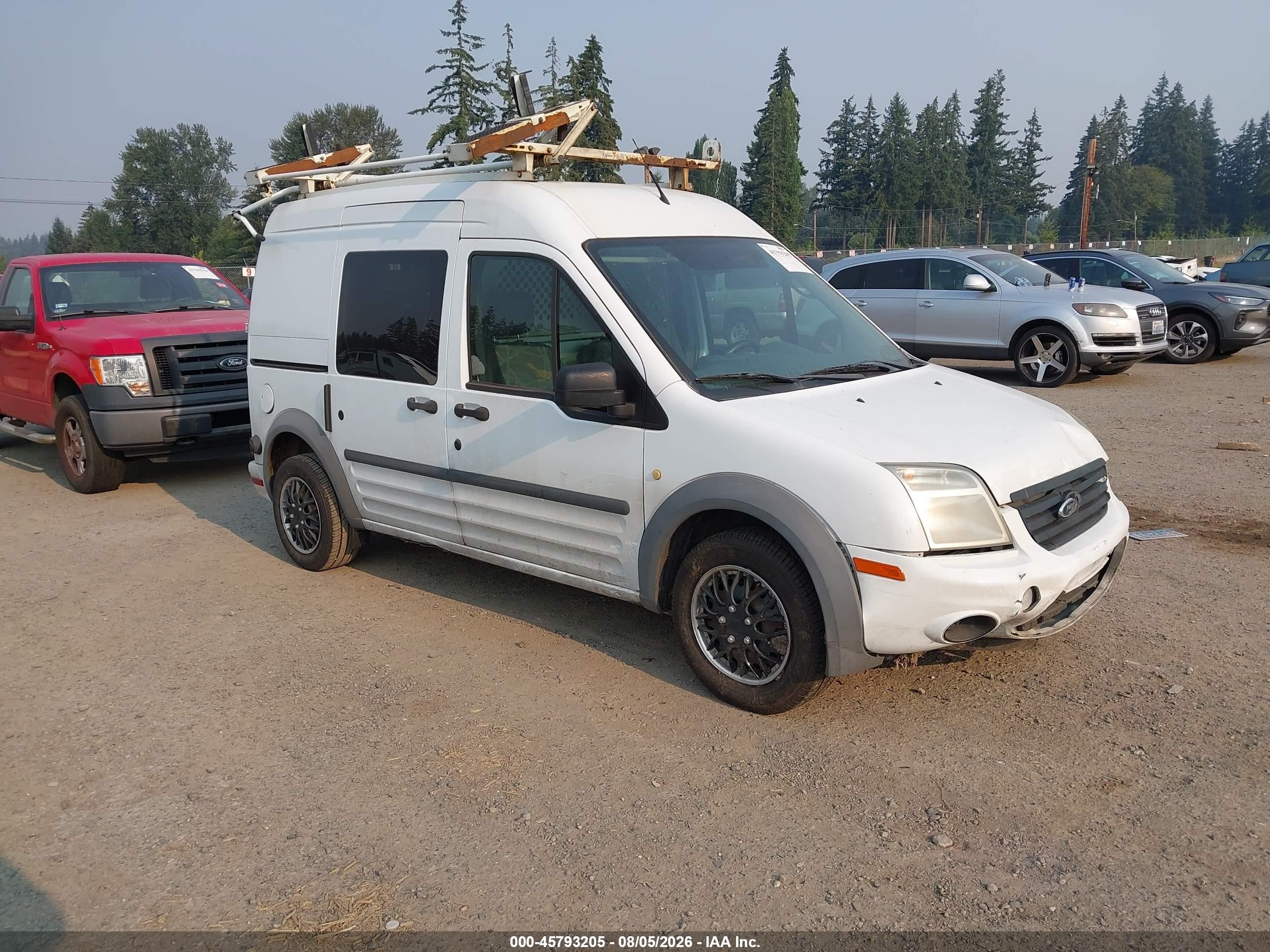 2012 Ford Transit Connect Xlt White vin: NM0LS6BN1CT124829