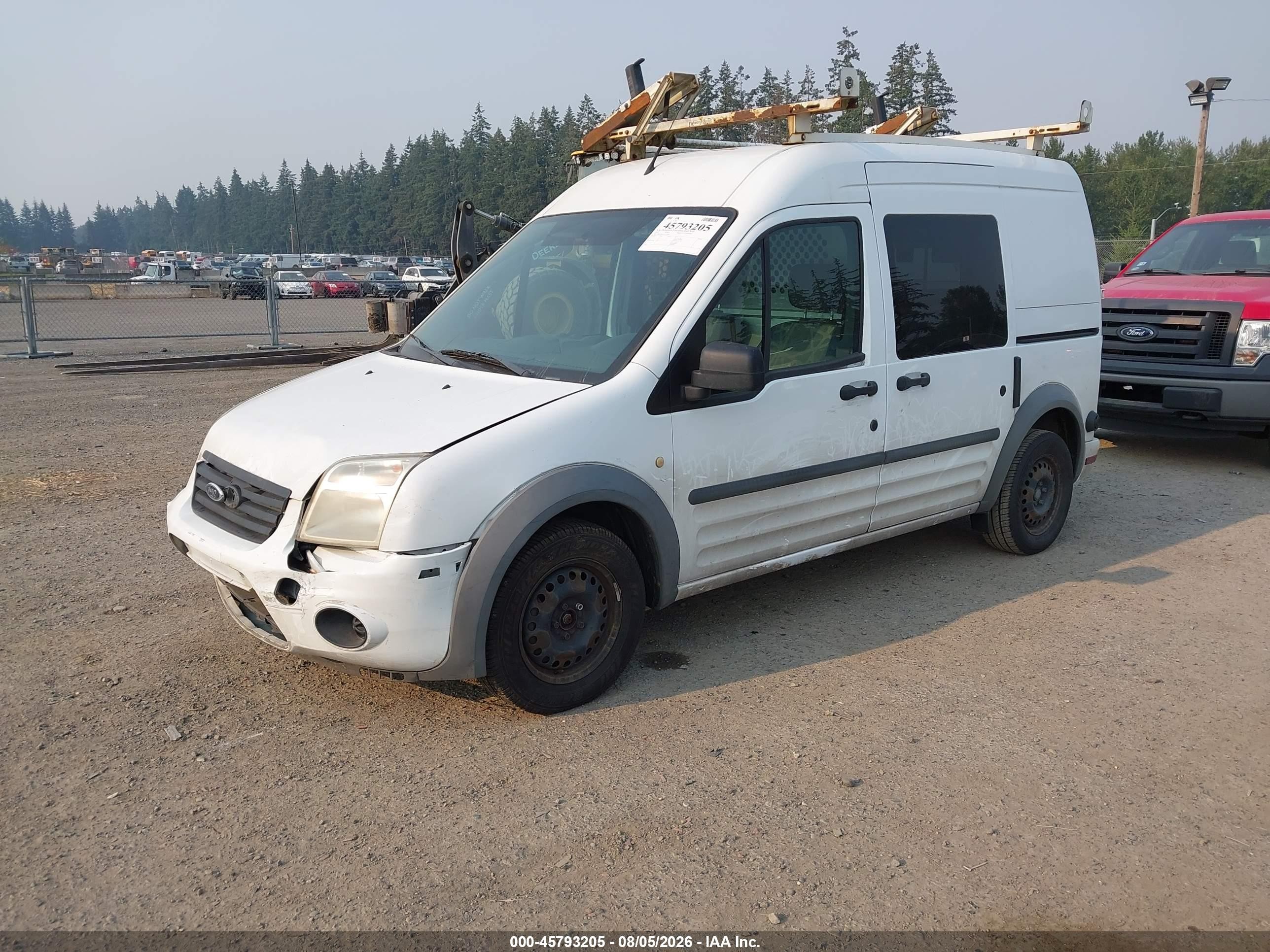 2012 Ford Transit Connect Xlt White vin: NM0LS6BN1CT124829