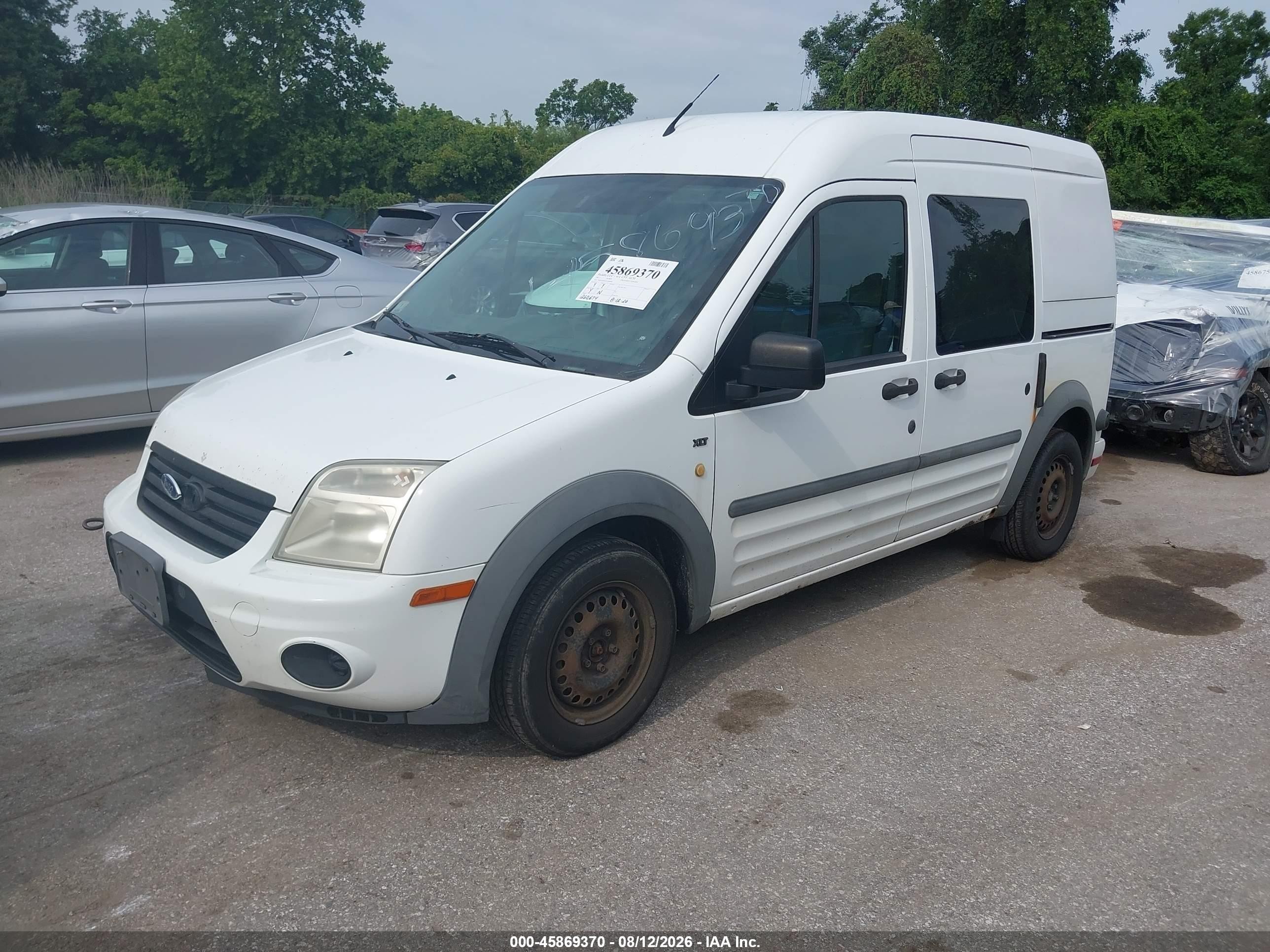 2011 Ford Transit Connect Xlt White vin: NM0LS6BN2BT068494