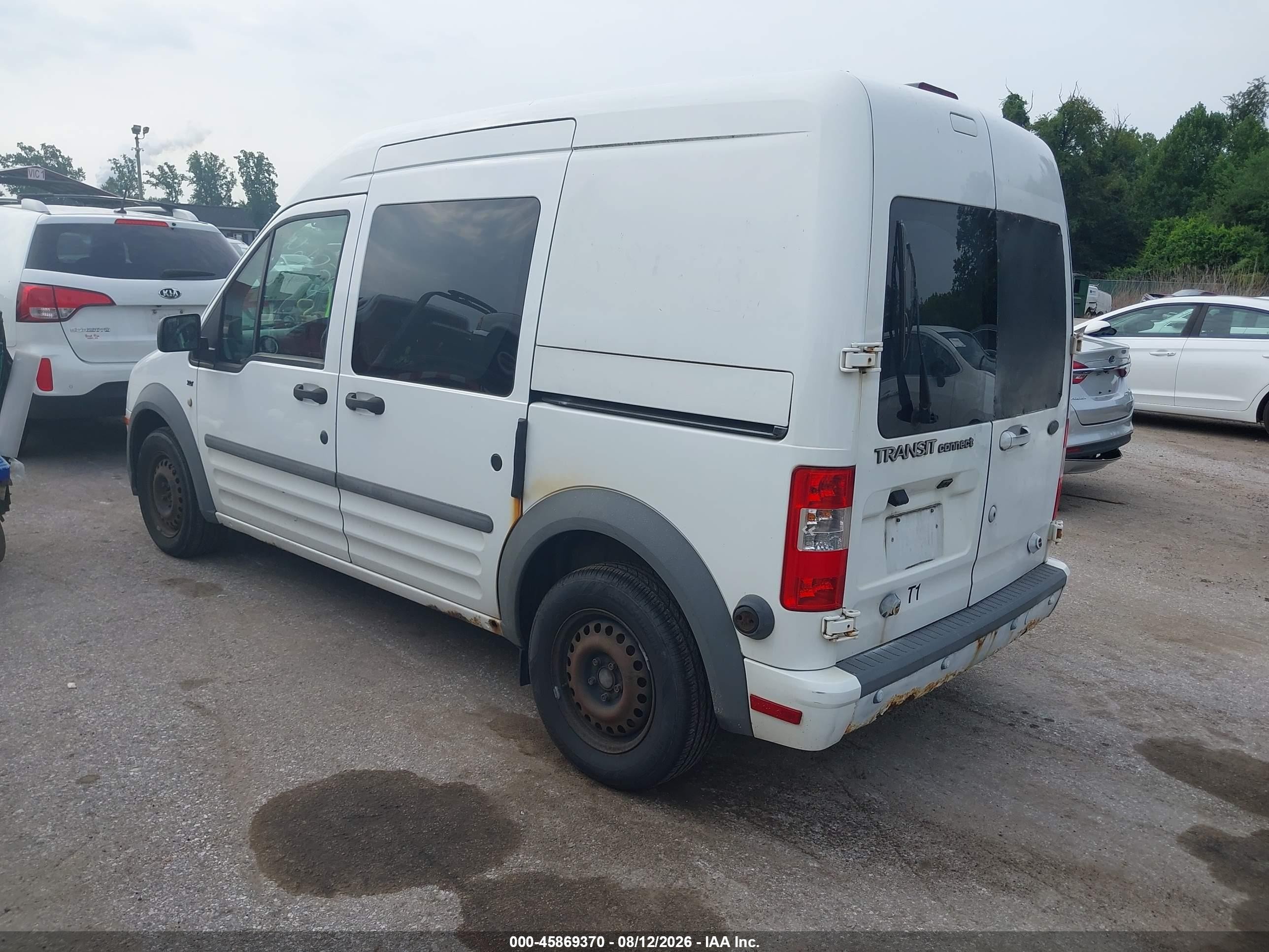 2011 Ford Transit Connect Xlt White vin: NM0LS6BN2BT068494