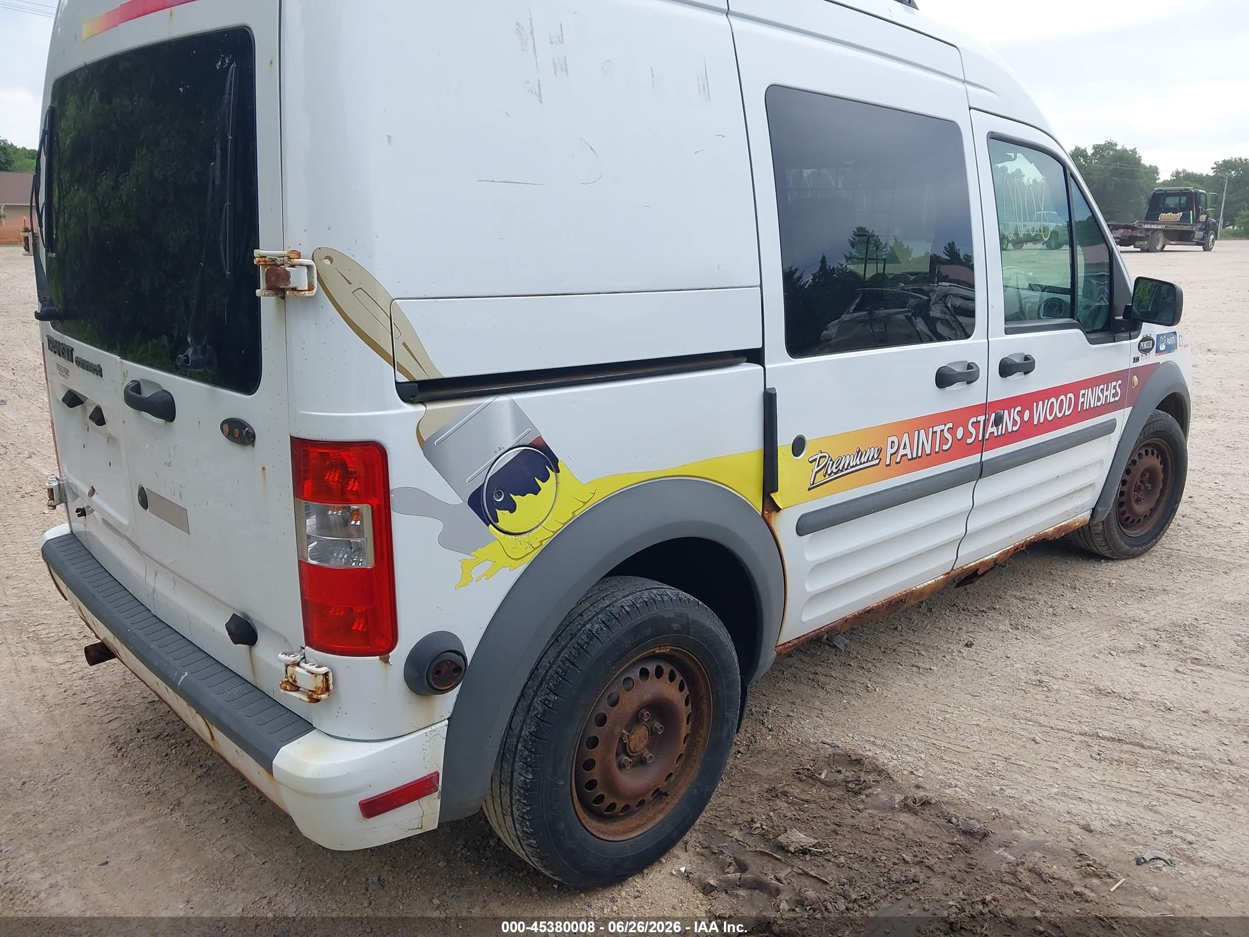 2011 Ford Transit Connect Xlt White vin: NM0LS6BN2BT073677