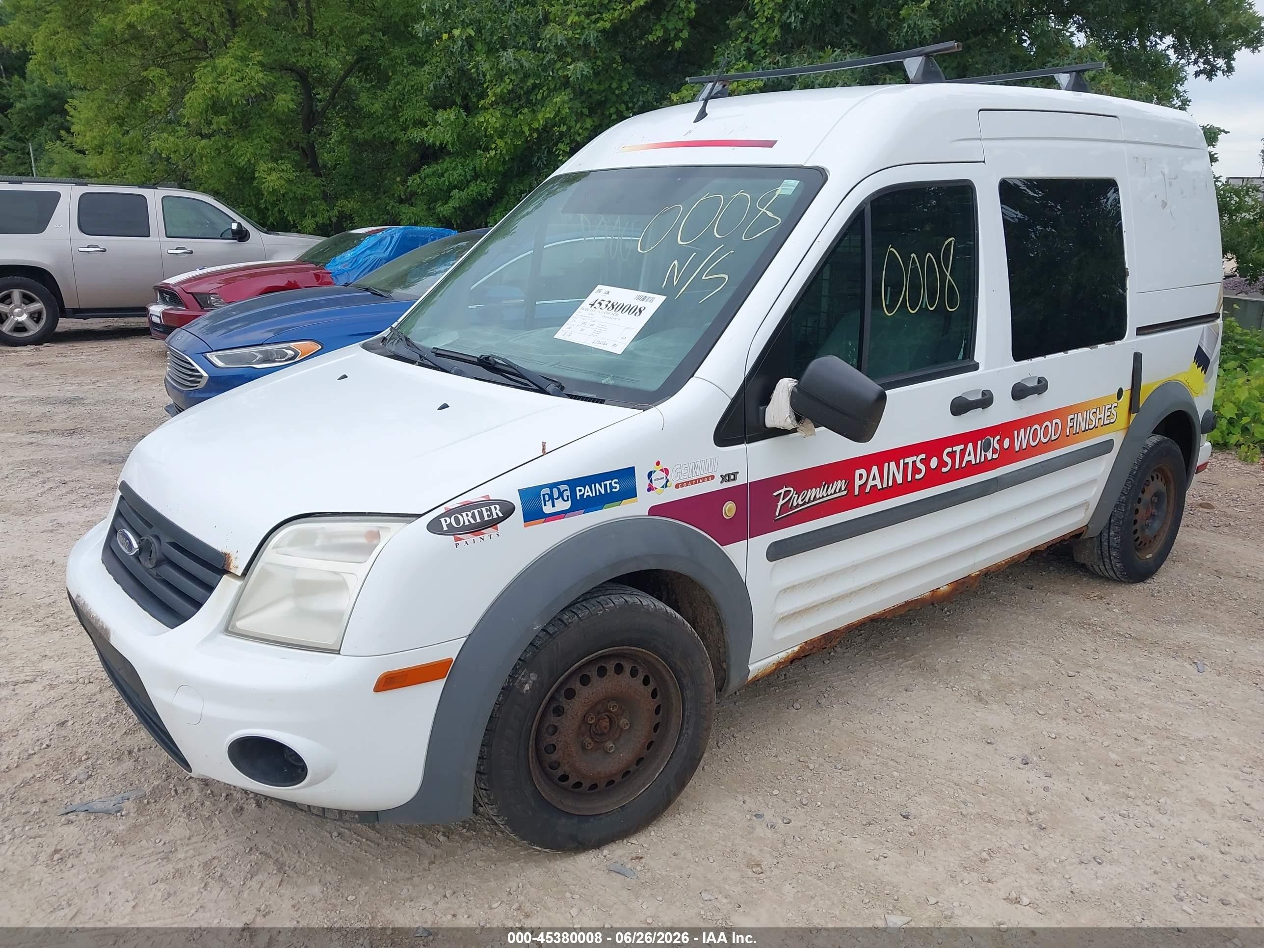 2011 Ford Transit Connect Xlt White vin: NM0LS6BN2BT073677