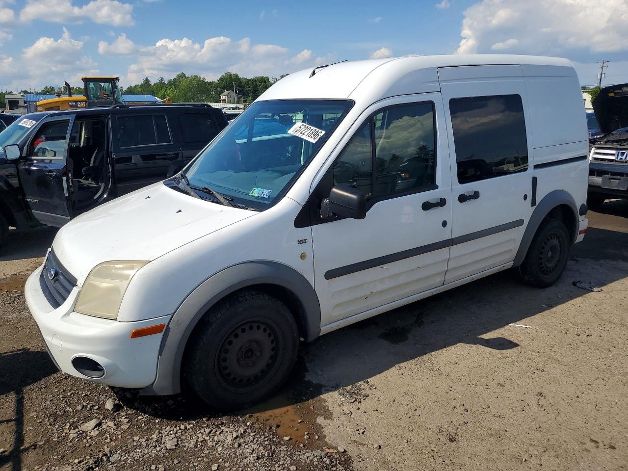2012 Ford Transit Connect Xlt White vin: NM0LS6BN2CT104363