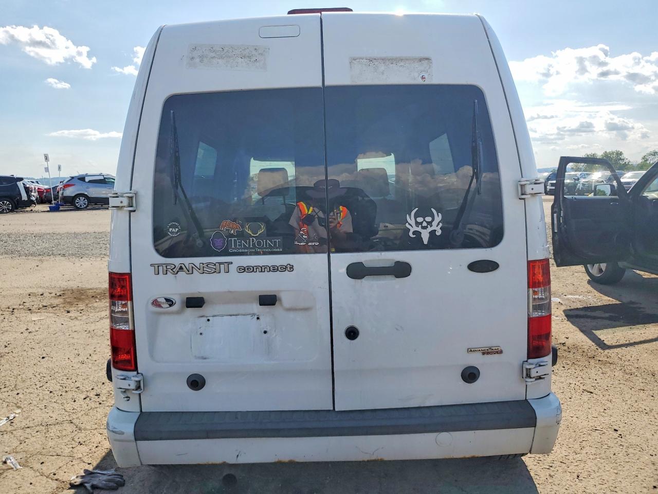 2012 Ford Transit Connect Xlt White vin: NM0LS6BN2CT104363
