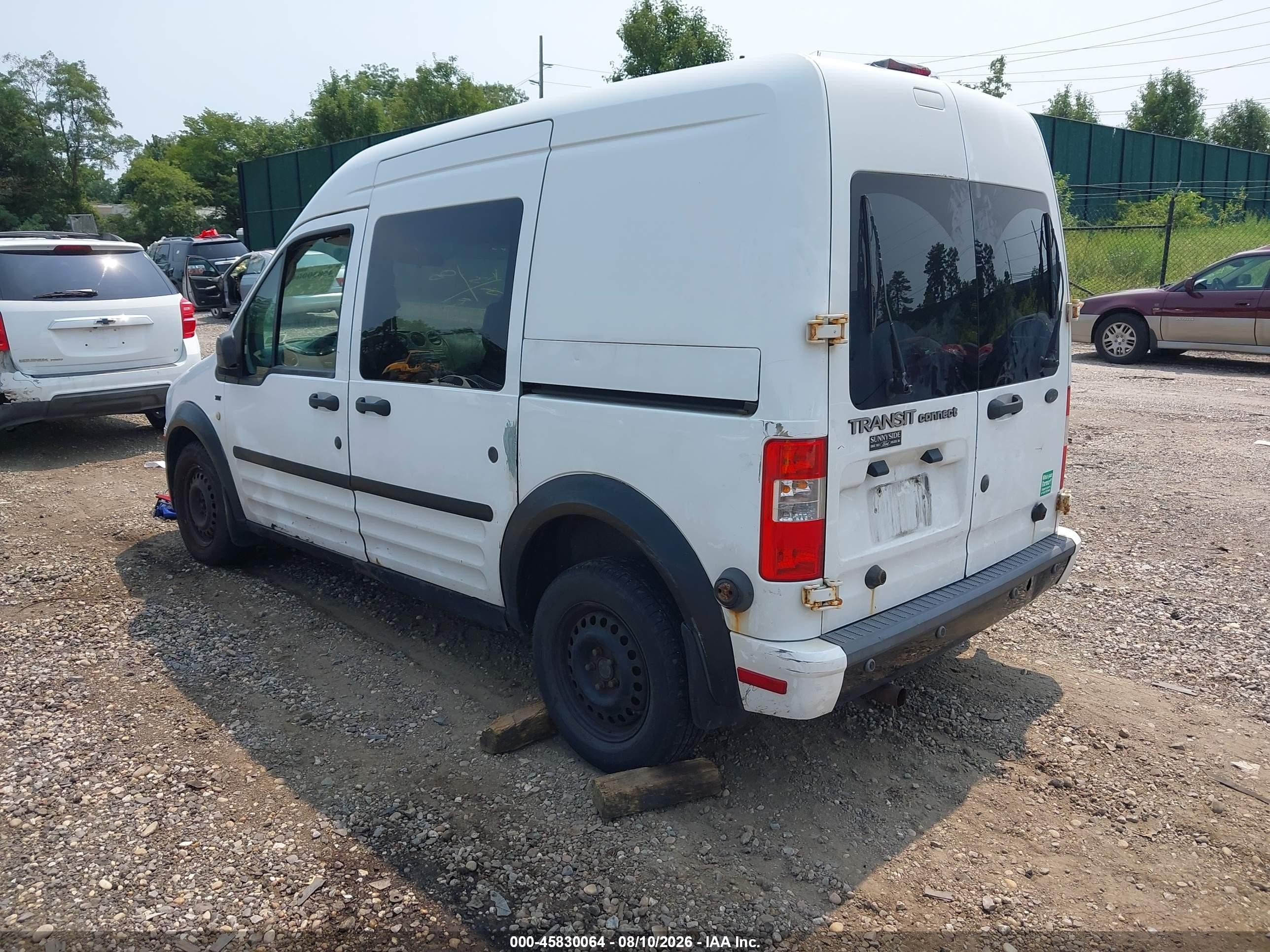 2010 Ford Transit Connect Xlt White vin: NM0LS6BN3AT035616