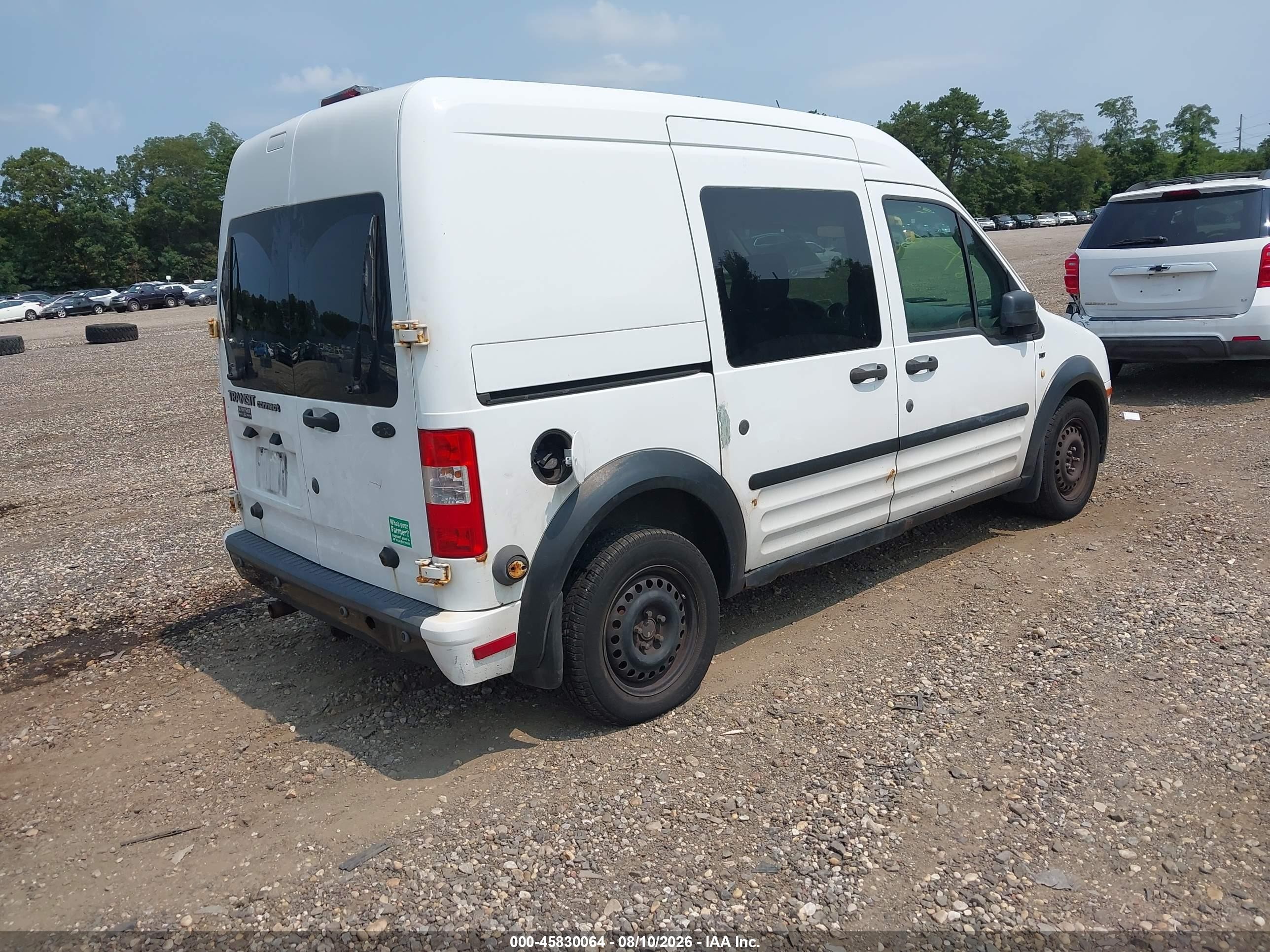 2010 Ford Transit Connect Xlt White vin: NM0LS6BN3AT035616