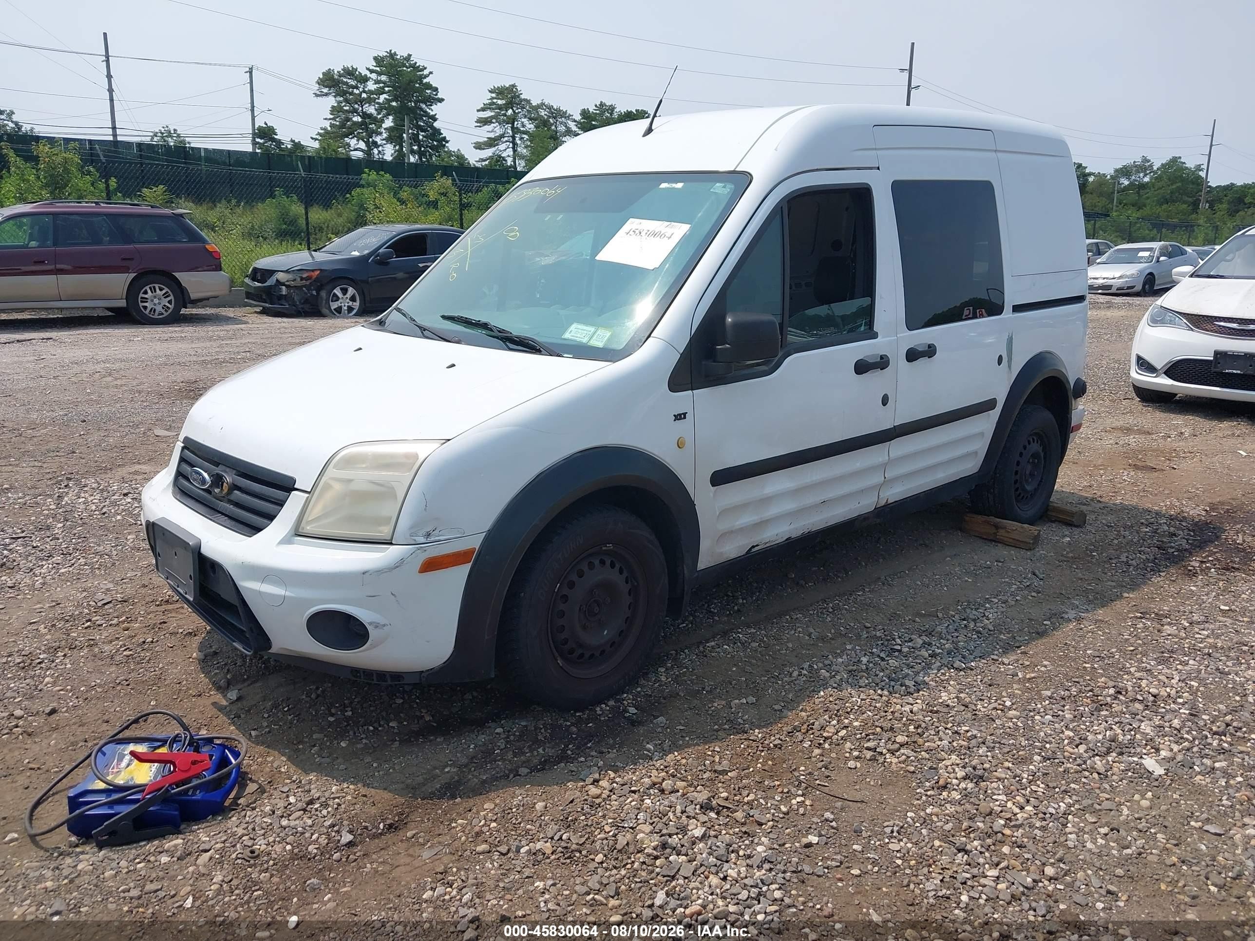 2010 Ford Transit Connect Xlt White vin: NM0LS6BN3AT035616