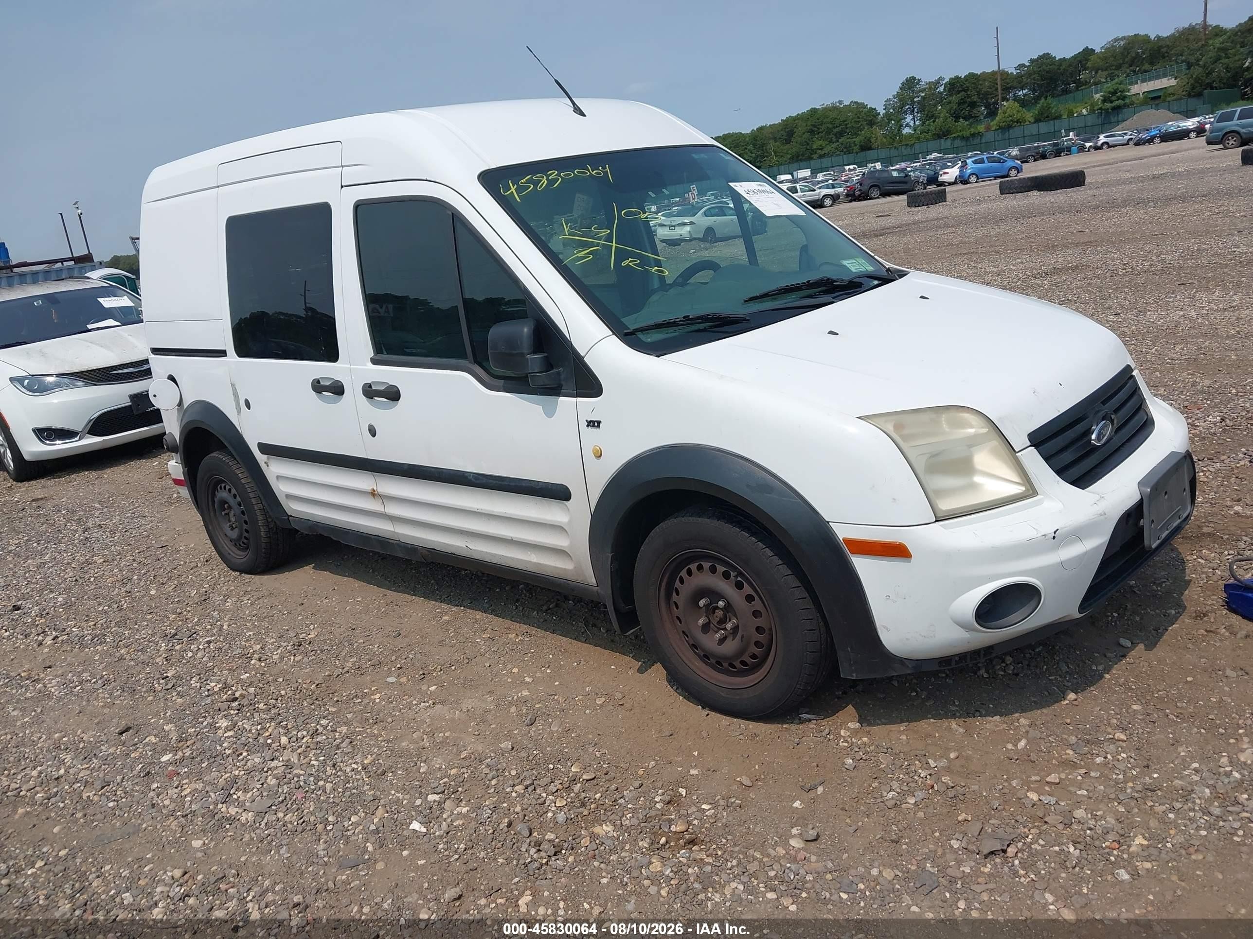 2010 Ford Transit Connect Xlt White vin: NM0LS6BN3AT035616