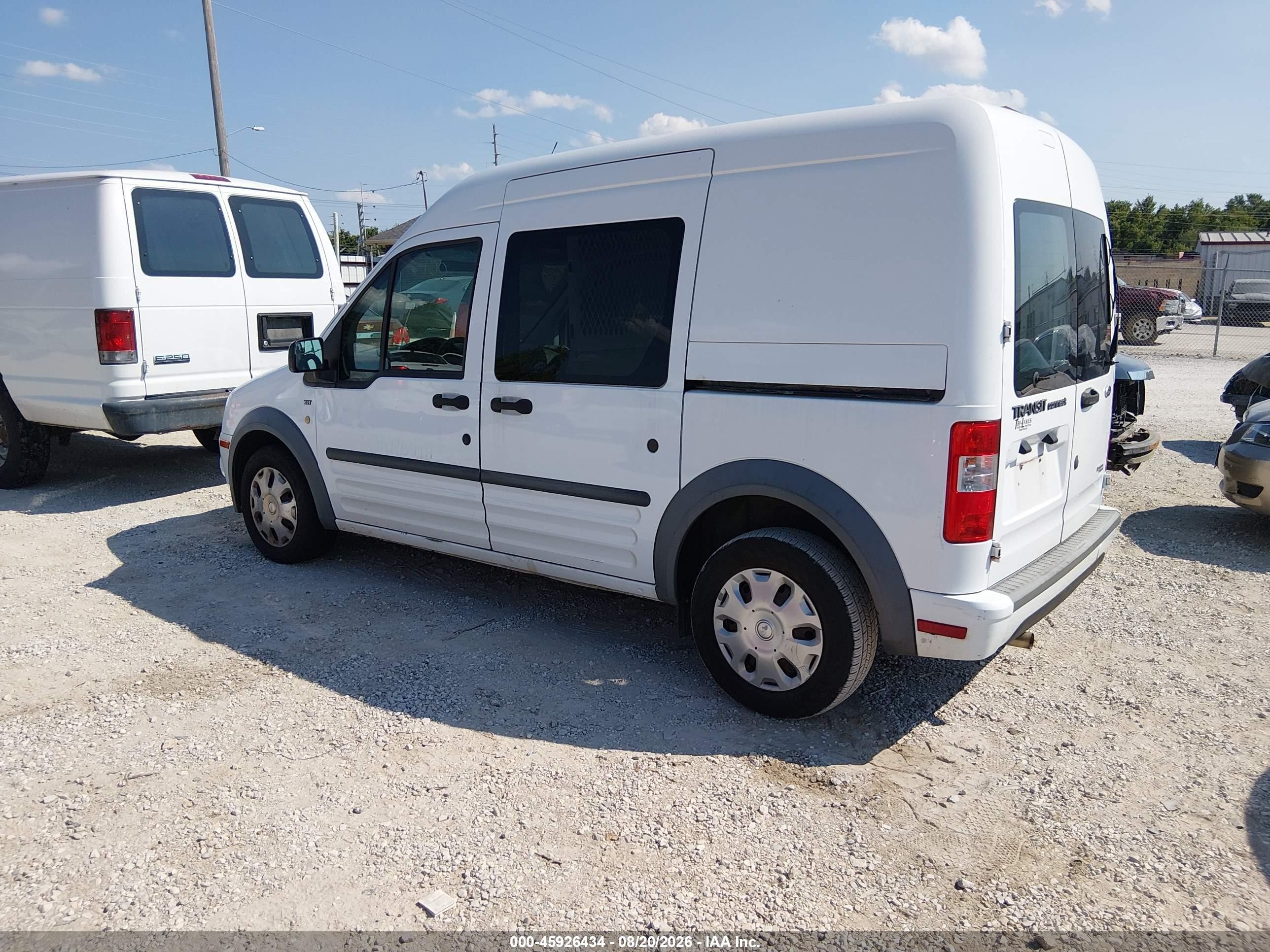 2013 Ford Transit Connect Xlt White vin: NM0LS6BN3DT137373