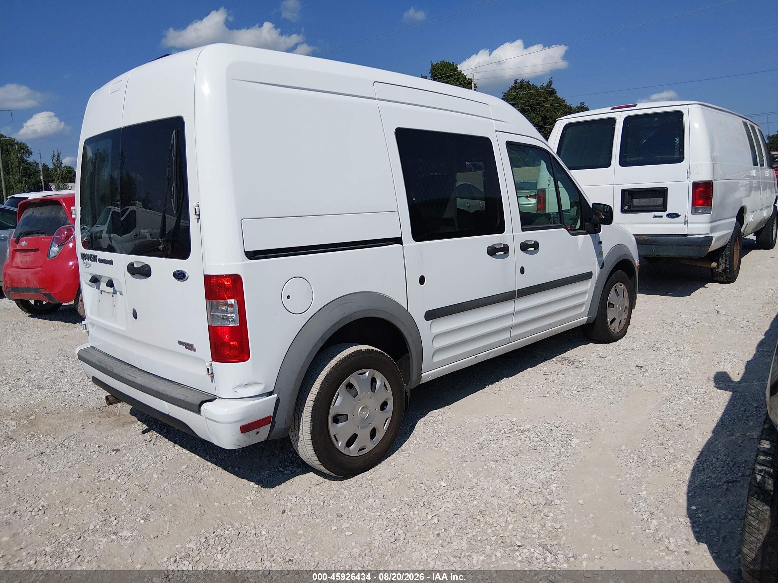 2013 Ford Transit Connect Xlt White vin: NM0LS6BN3DT137373