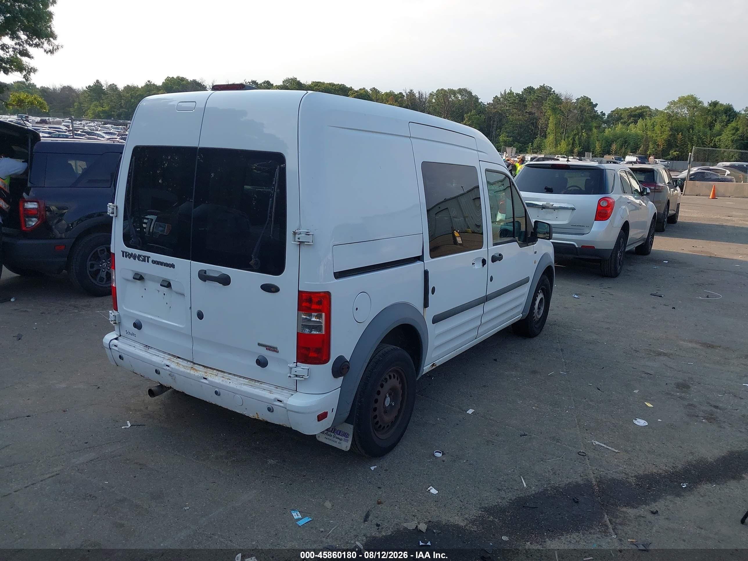 2013 Ford Transit Connect Xlt White vin: NM0LS6BN3DT142959