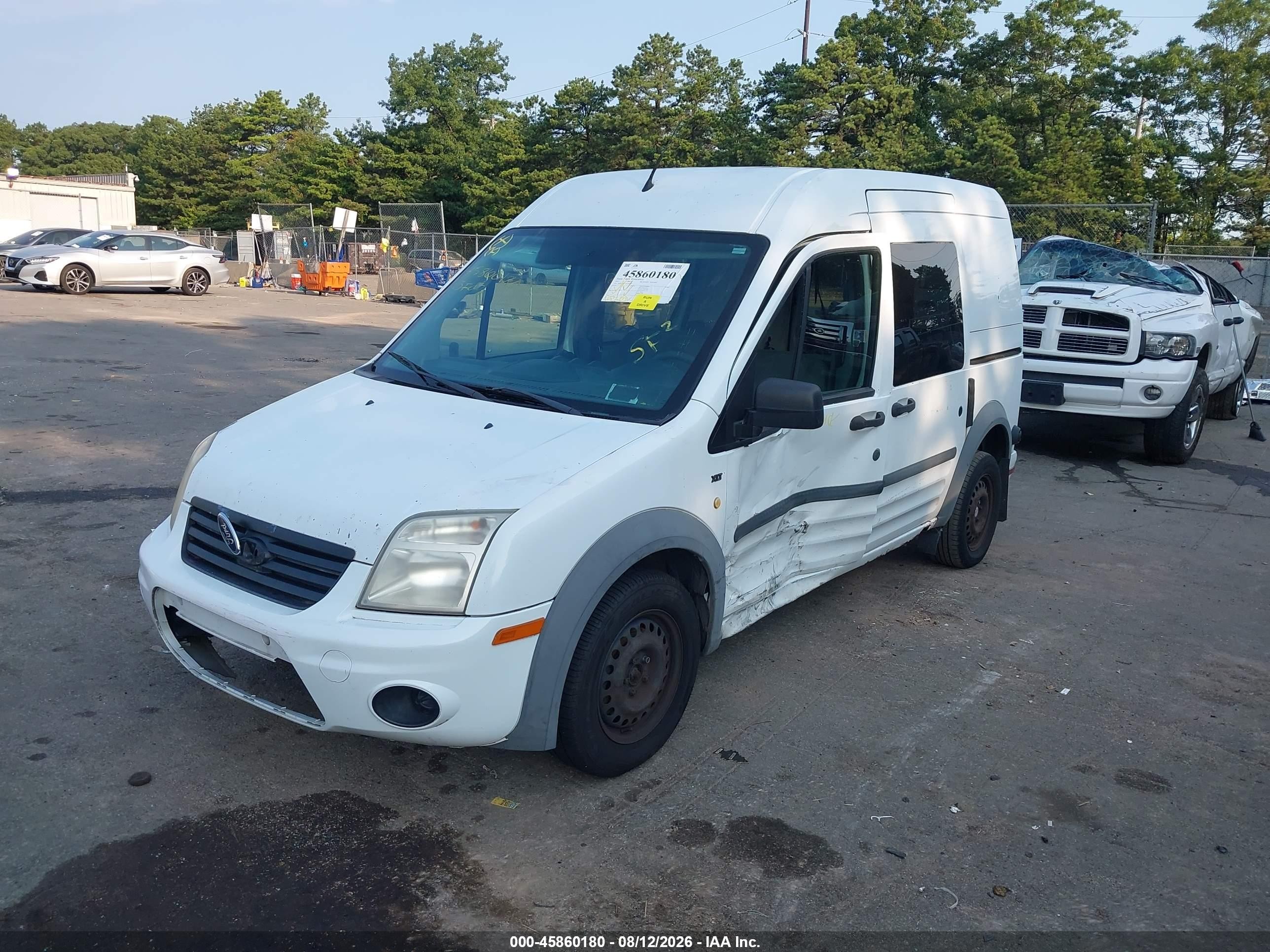 2013 Ford Transit Connect Xlt White vin: NM0LS6BN3DT142959