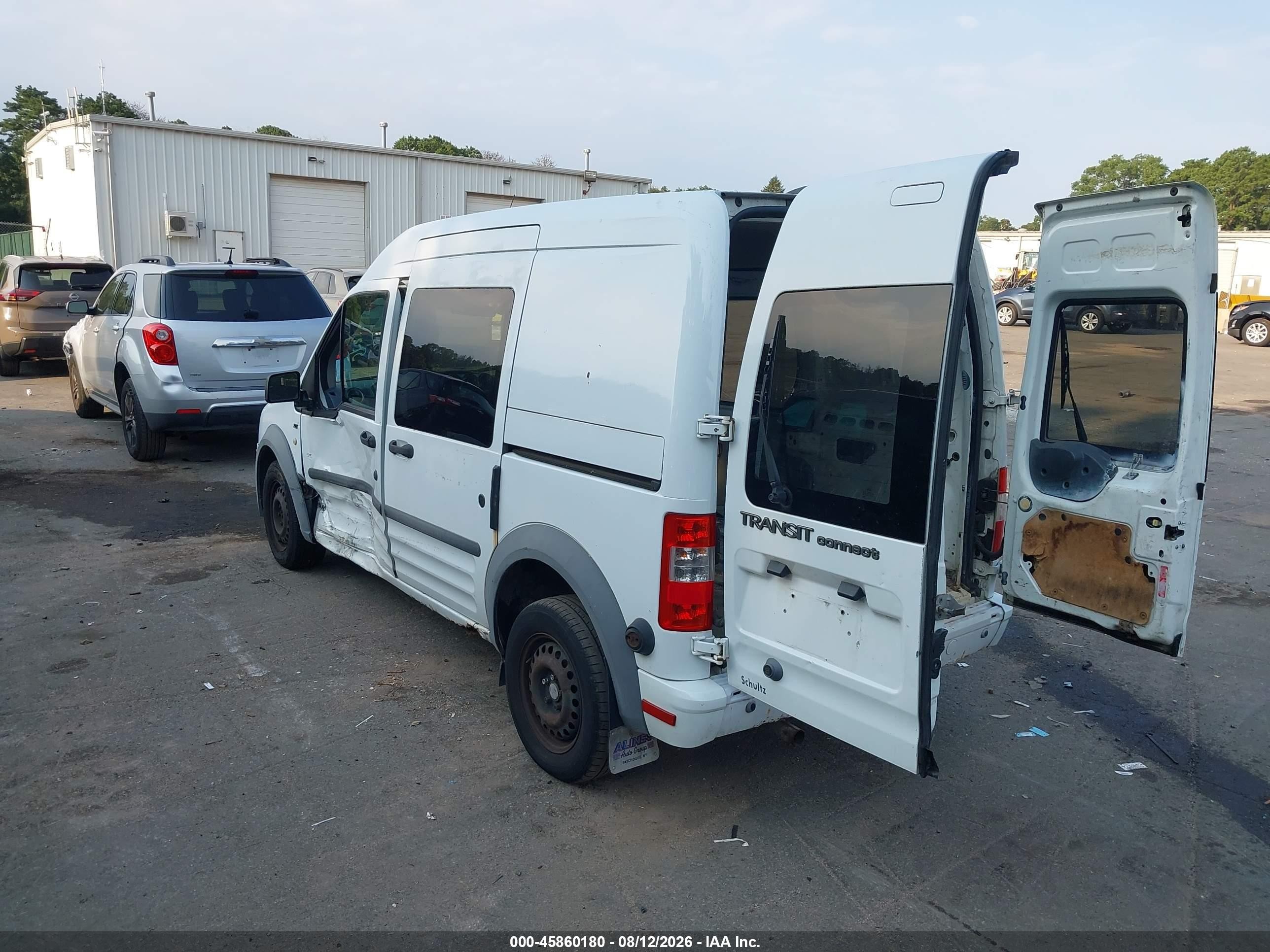 2013 Ford Transit Connect Xlt White vin: NM0LS6BN3DT142959