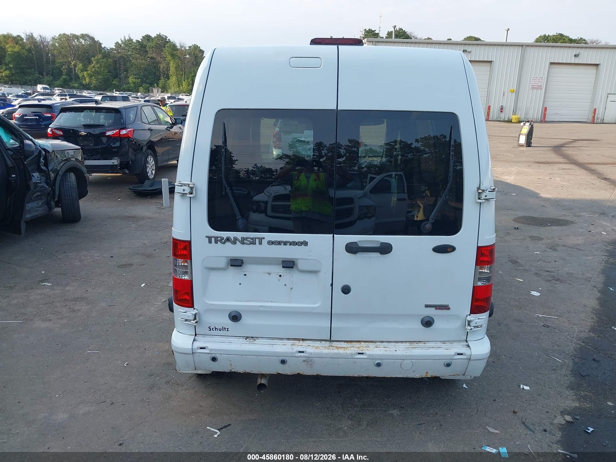 2013 Ford Transit Connect Xlt White vin: NM0LS6BN3DT142959