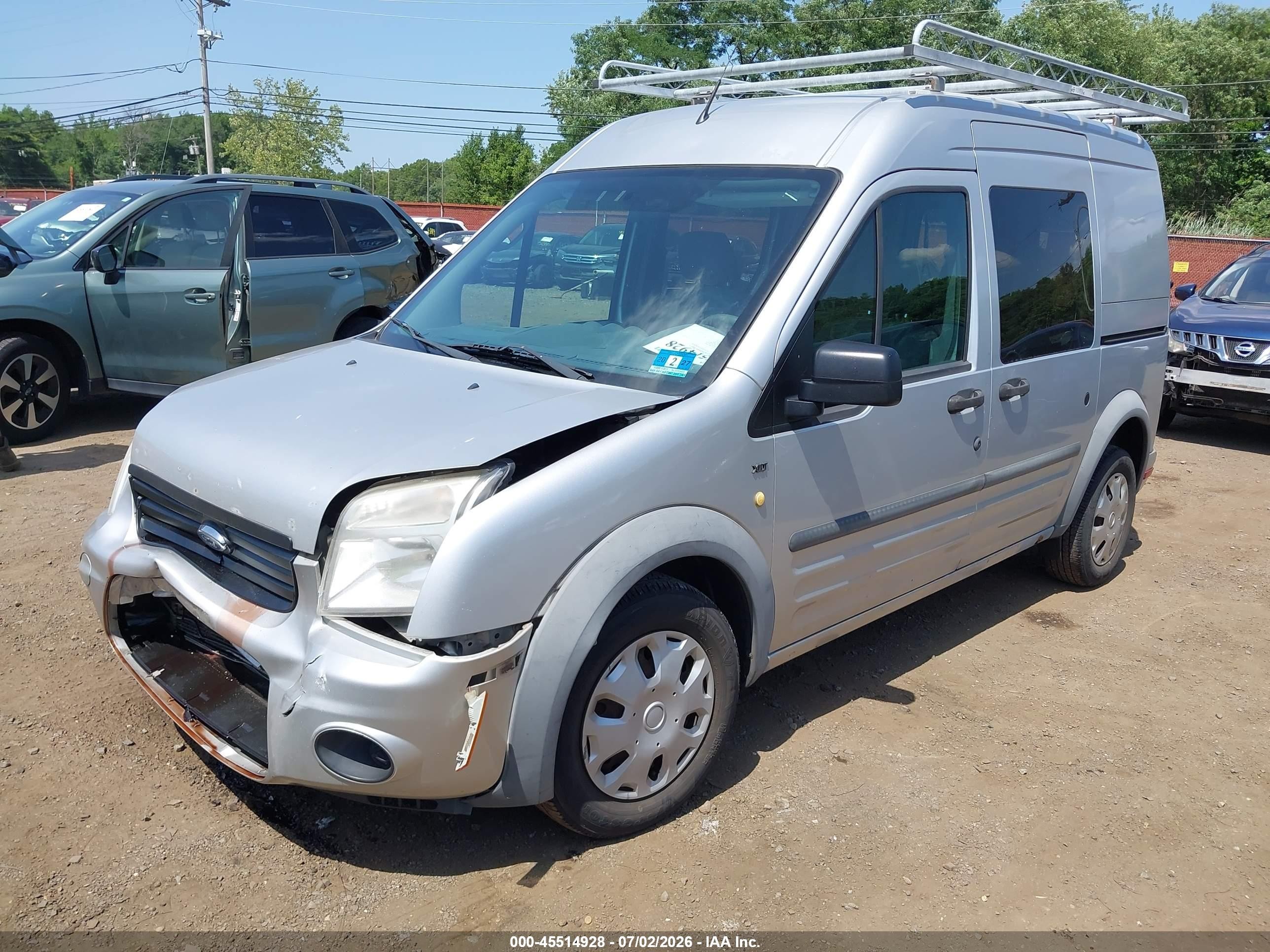 2013 Ford Transit Connect Xlt Silver vin: NM0LS6BN3DT159874