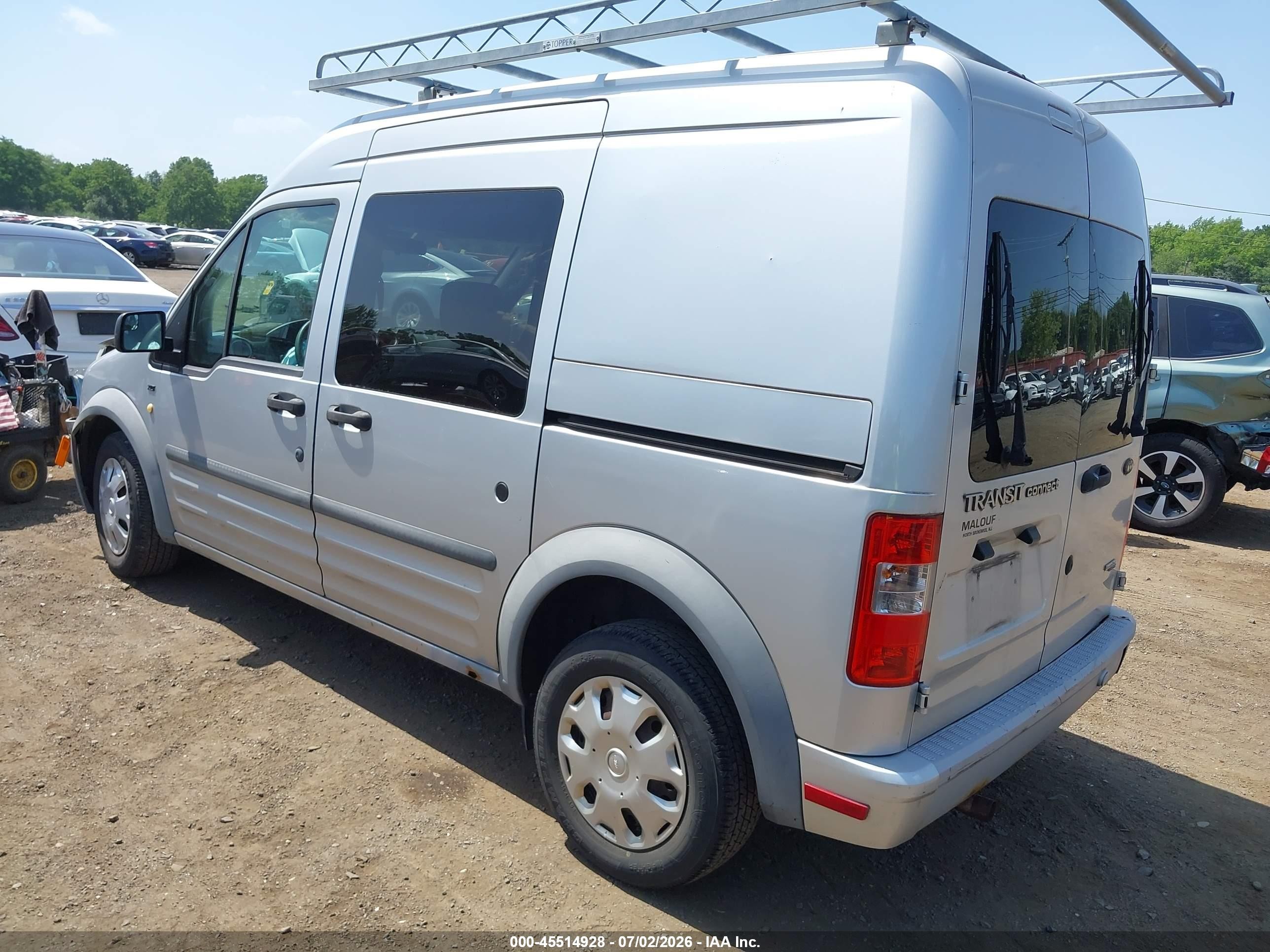 2013 Ford Transit Connect Xlt Silver vin: NM0LS6BN3DT159874