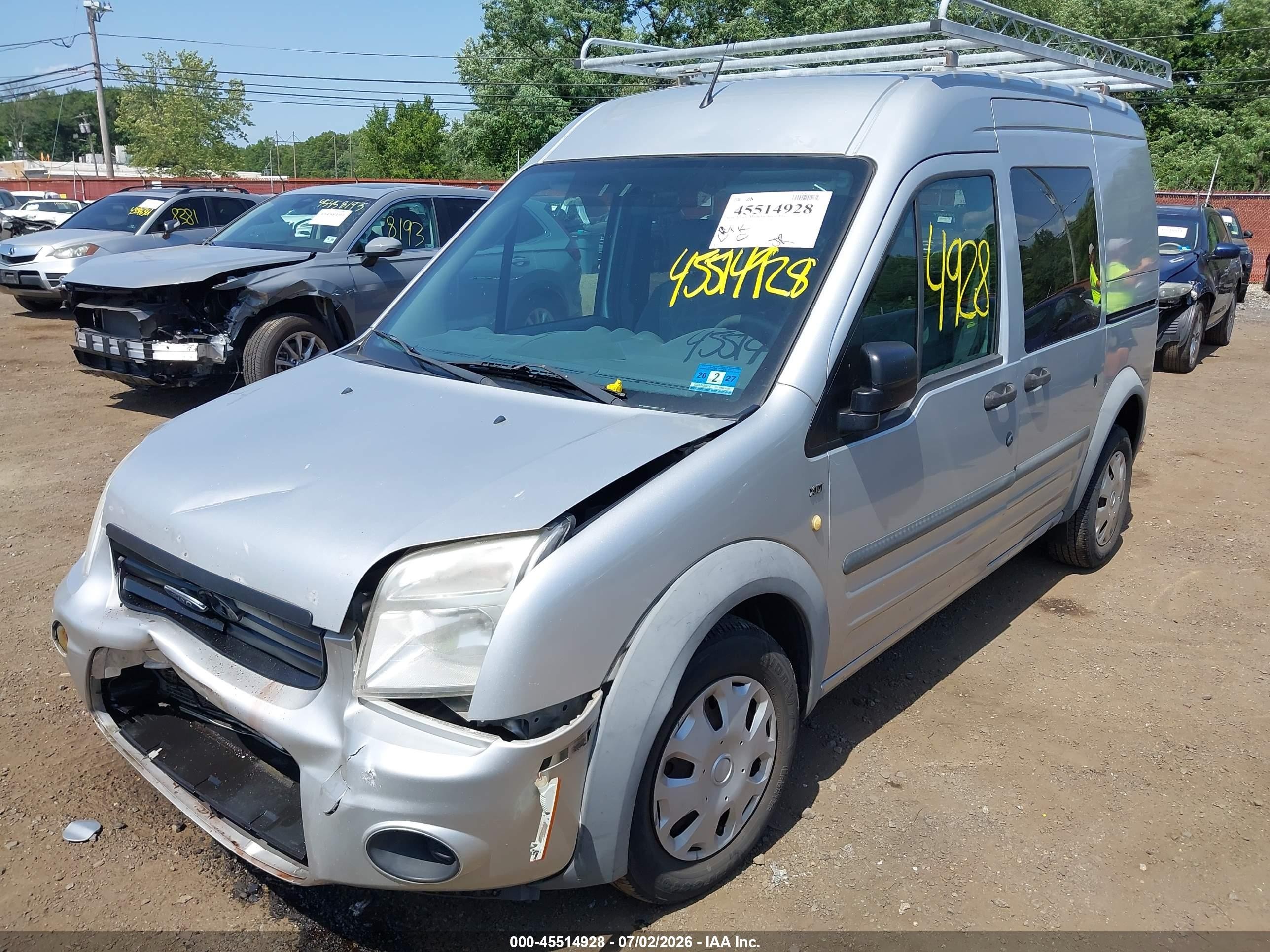 2013 Ford Transit Connect Xlt Silver vin: NM0LS6BN3DT159874