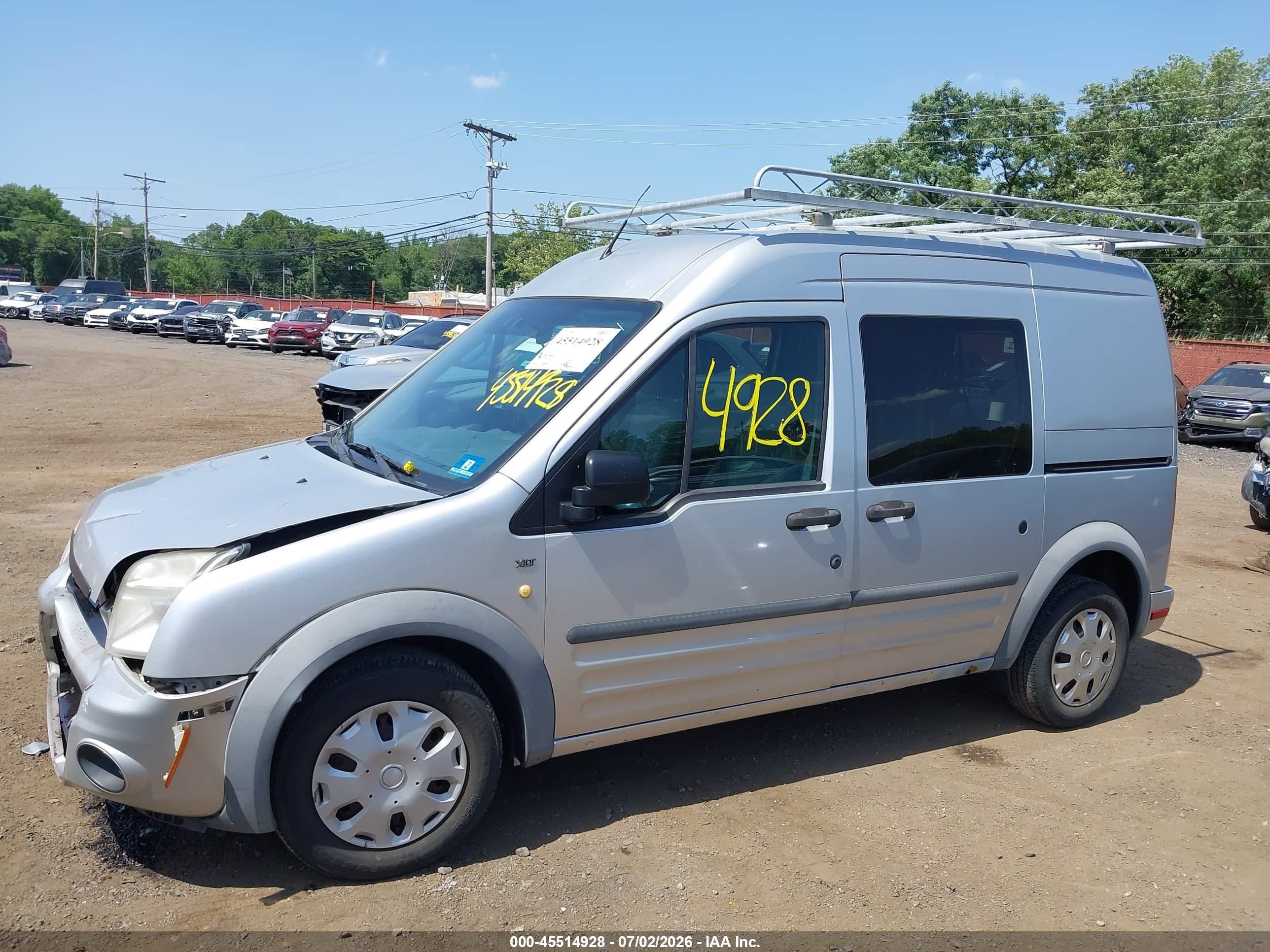 2013 Ford Transit Connect Xlt Silver vin: NM0LS6BN3DT159874