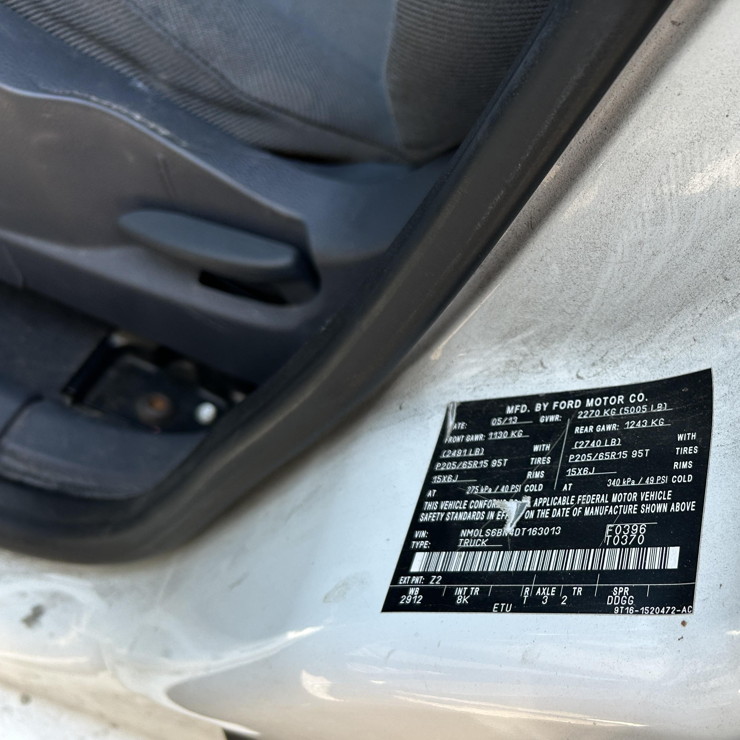 2013 Ford Transit Connect Xlt vin: NM0LS6BN4DT163013