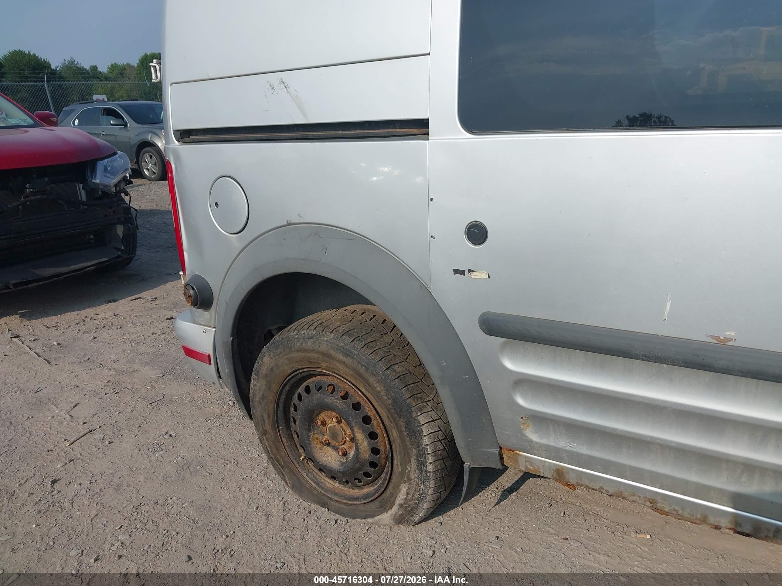 2013 Ford Transit Connect Xlt Silver vin: NM0LS6BN4DT169541