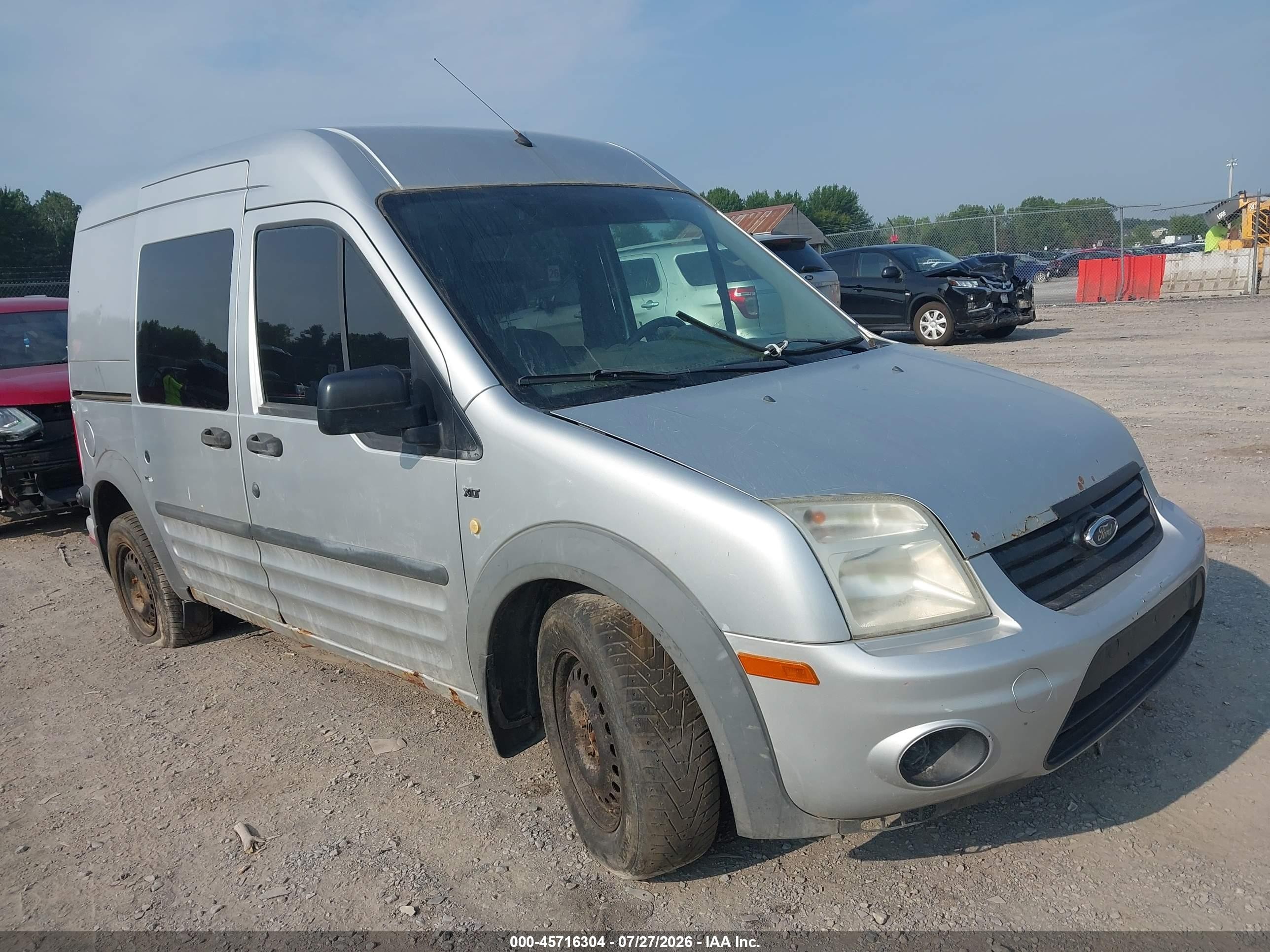 2013 Ford Transit Connect Xlt Silver vin: NM0LS6BN4DT169541