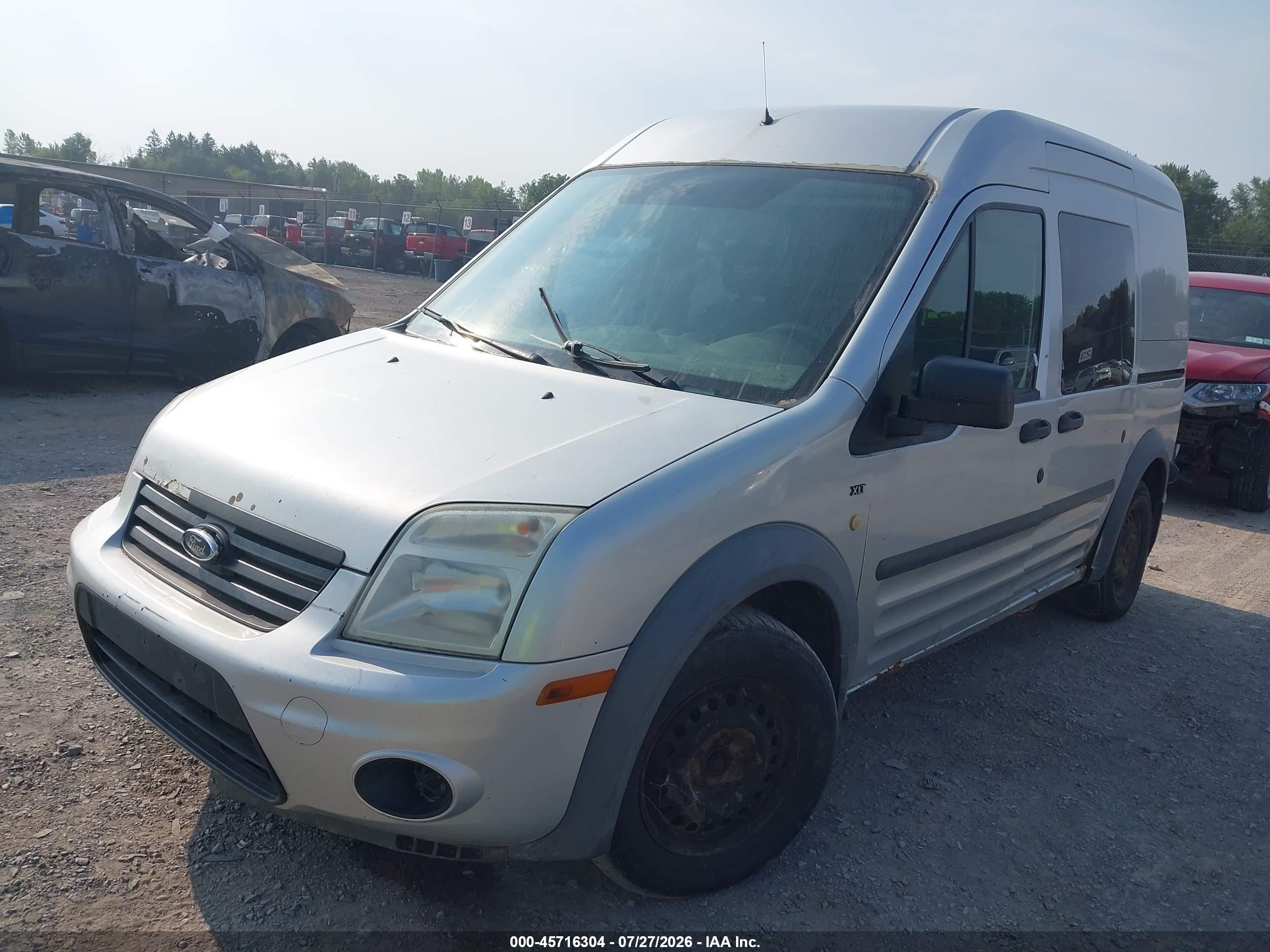 2013 Ford Transit Connect Xlt Silver vin: NM0LS6BN4DT169541