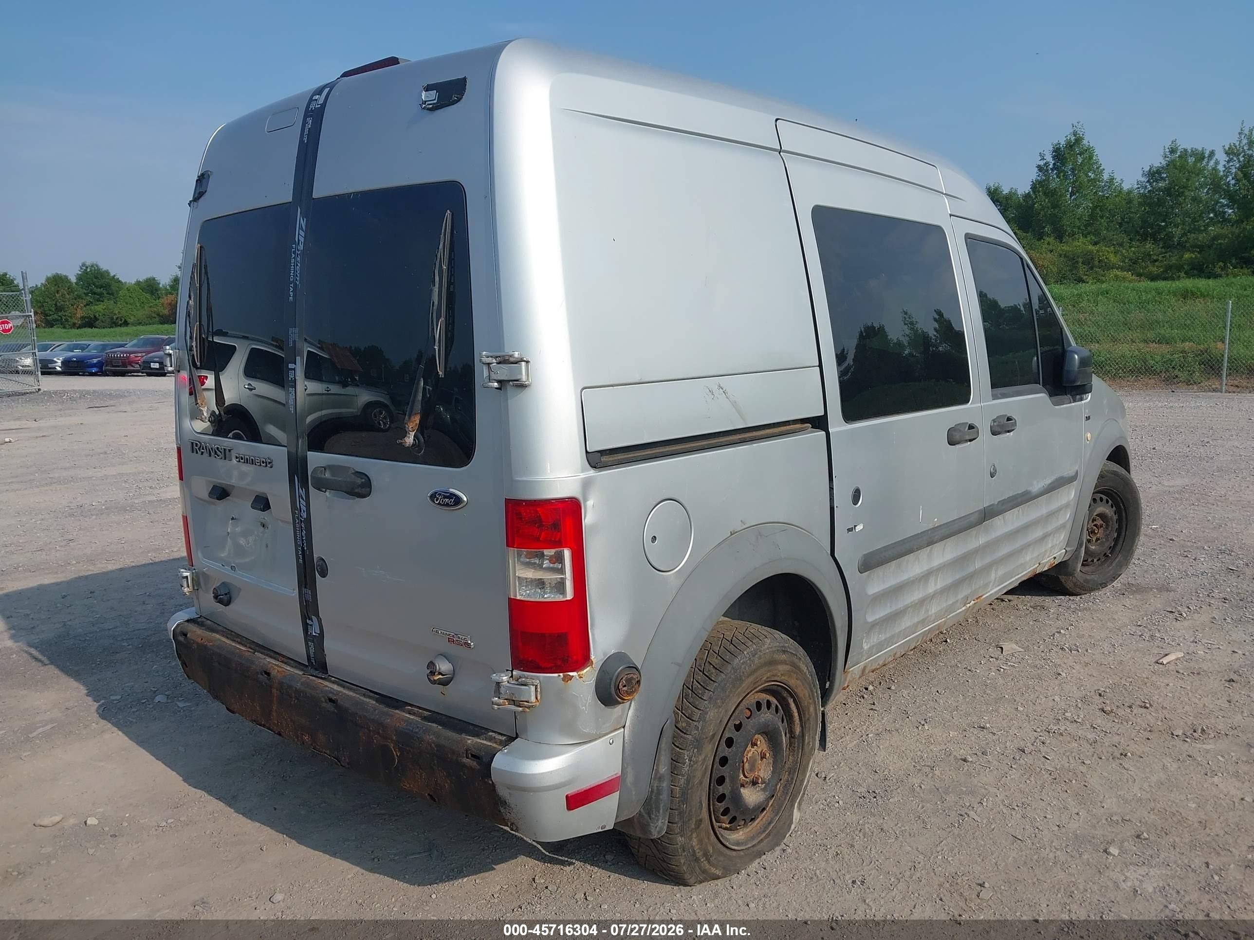 2013 Ford Transit Connect Xlt Silver vin: NM0LS6BN4DT169541